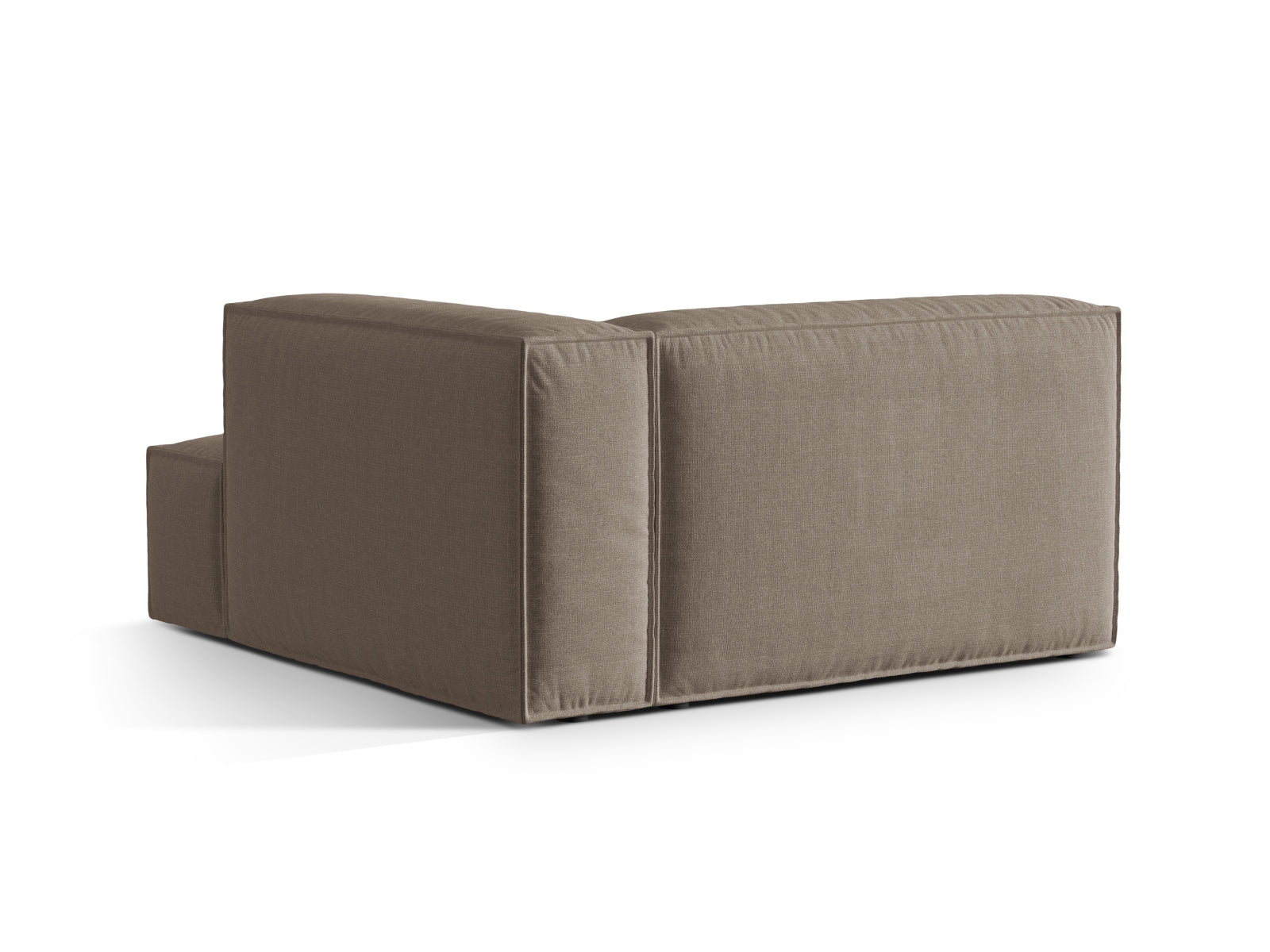 Nuria Velour Chaise Longue rechts 1 Sitzer in Warm grey-Paris präsentiert im Onlineshop von KAQTU Design AG. Modulares Sofa ist von Micadoni