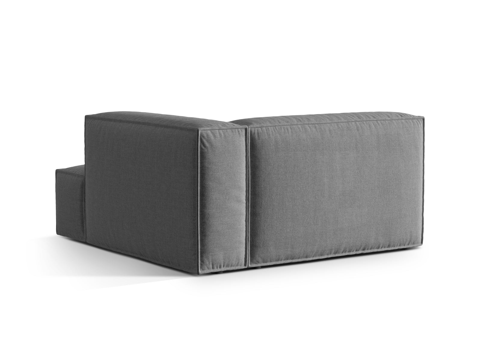 Elegante Nuria Velour Chaise Longue in stilvollem Grau, perfekt für gemütliche Momente und als Blickfang in Ihrem Zuhause.