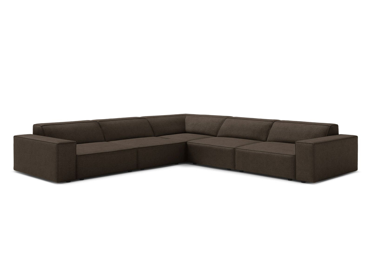 Jodie Boucle Symmetrical Ecksofa 6 Sitzer in Brown-Baloo präsentiert im Onlineshop von KAQTU Design AG. Ecksofa ist von Micadoni