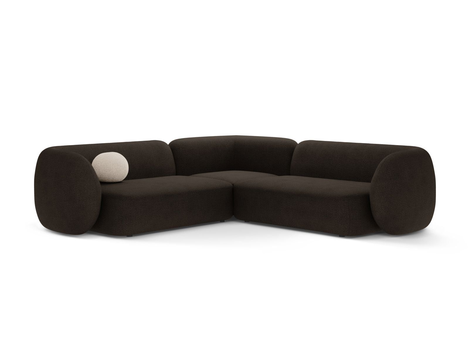 5-Sitzer Ecksofa modular symmetrisch Kate in Brown-Baloo präsentiert im Onlineshop von KAQTU Design AG. Ecksofa ist von Micadoni