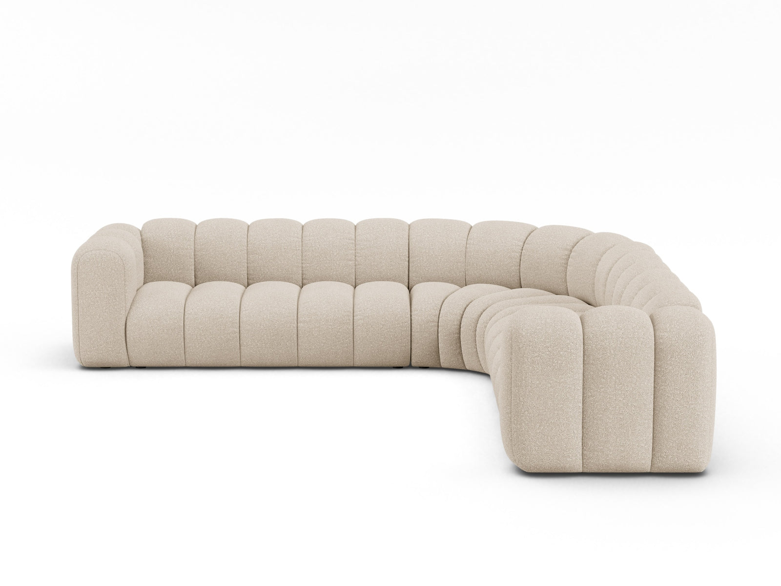 Lupine Modulares Symmetrical Ecksofa 5 Sitzer in Beige präsentiert im Onlineshop von KAQTU Design AG. Ecksofa ist von Micadoni