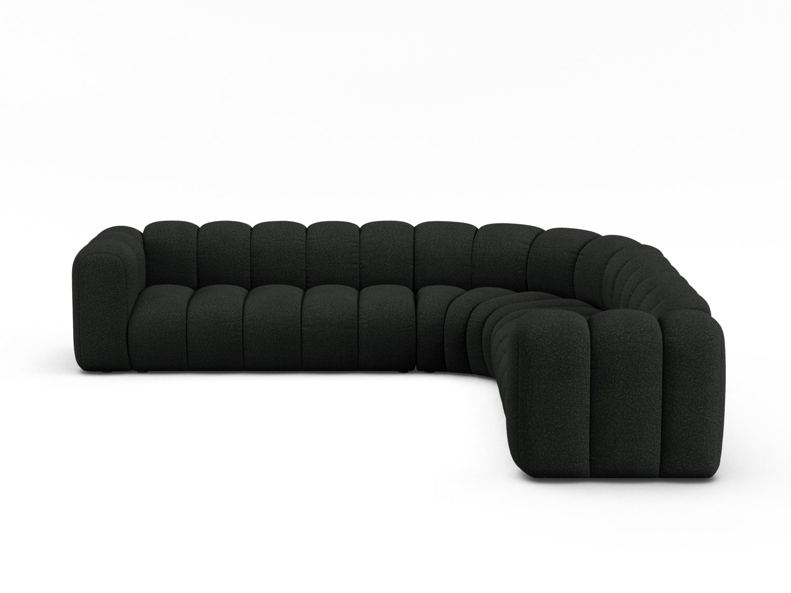 Lupine Modulares Symmetrical Ecksofa 6 Sitzer in Black-Baloo präsentiert im Onlineshop von KAQTU Design AG. Ecksofa ist von Micadoni