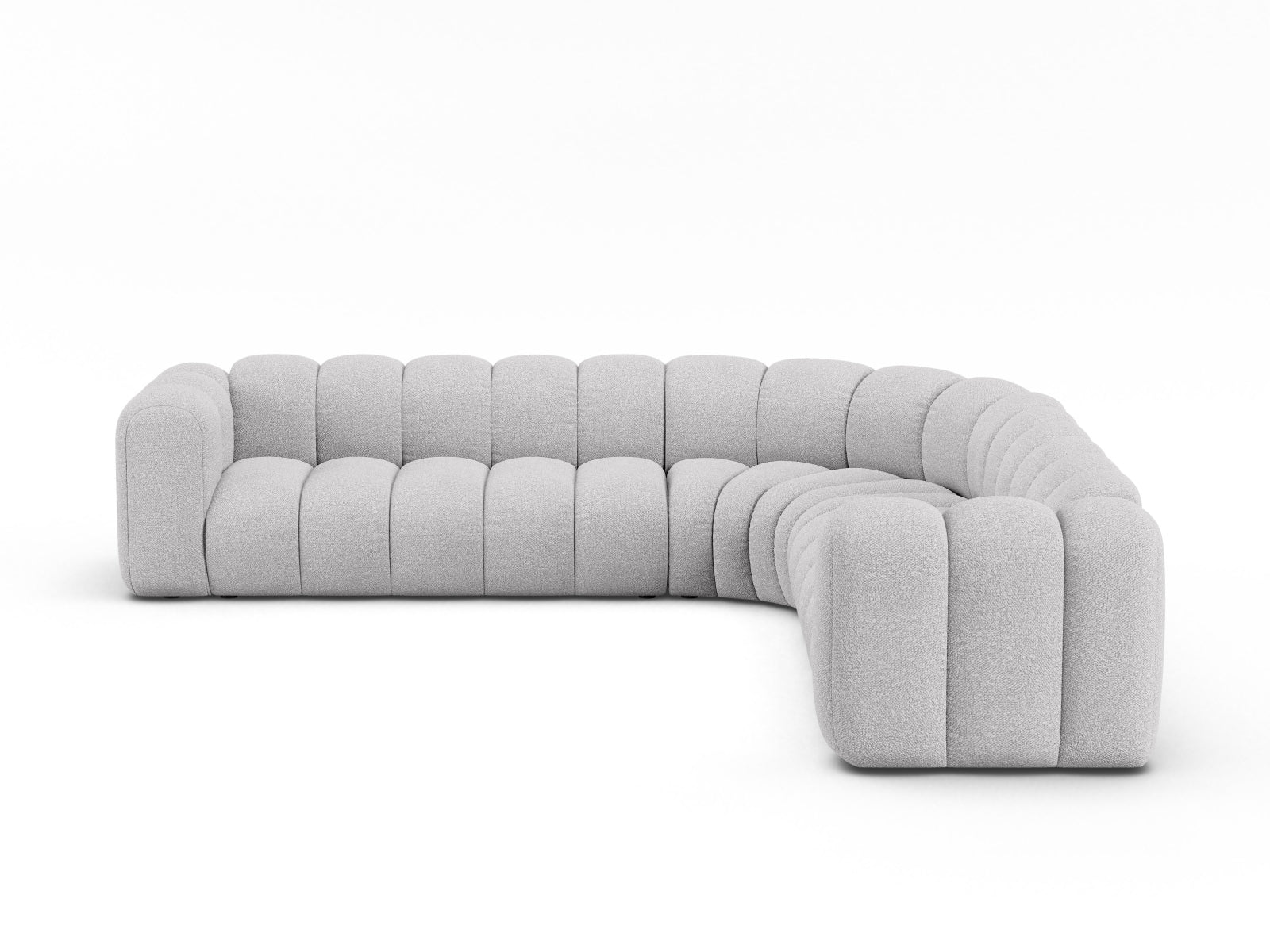 Lupine Modulares Symmetrical Ecksofa 6 Sitzer in Light Grey-Baloo präsentiert im Onlineshop von KAQTU Design AG. Ecksofa ist von Micadoni