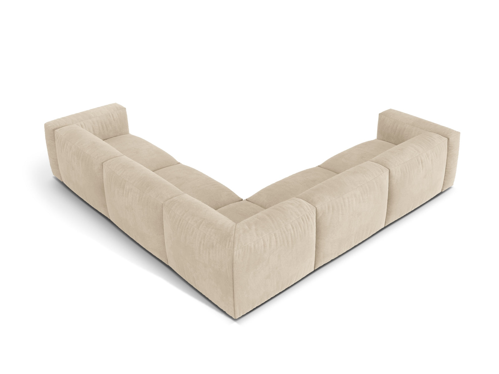Elegantes 5-Sitzer Ecksofa Symmetric Martina von Micadoni, ideal für entspannte Abende und ein modernes Wohnambiente.