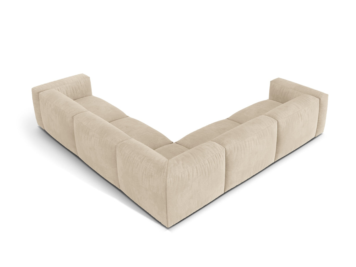 5-Sitzer Modular Ecksofa Symmetric Martina in Light Beige-Vogue präsentiert im Onlineshop von KAQTU Design AG. Ecksofa ist von Micadoni