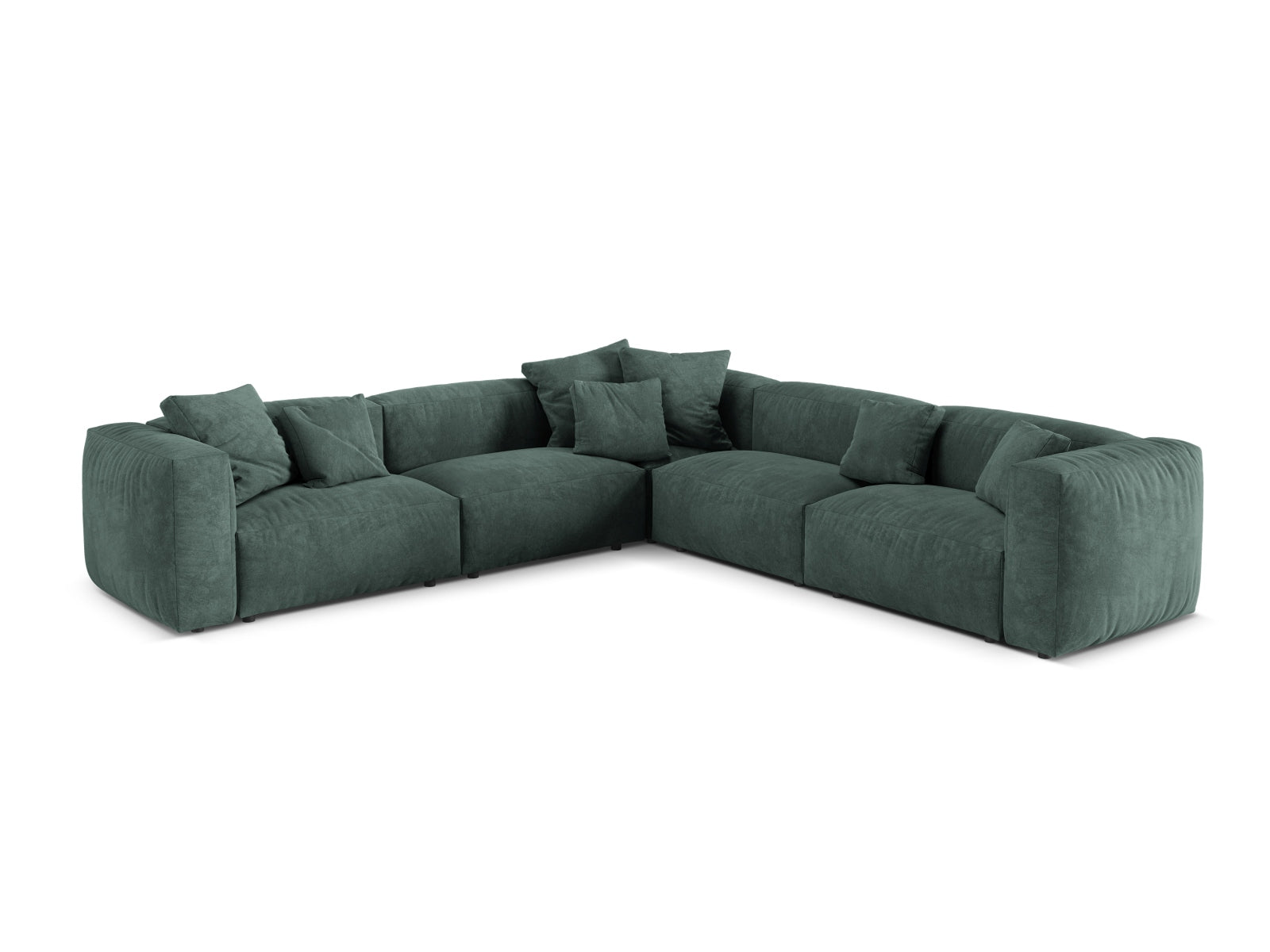 Stylisches 5-Sitzer Ecksofa Symmetric Martina von Micadoni, perfekt für entspannte Abende und stilvolle Einrichtung in jedem Zuhause.