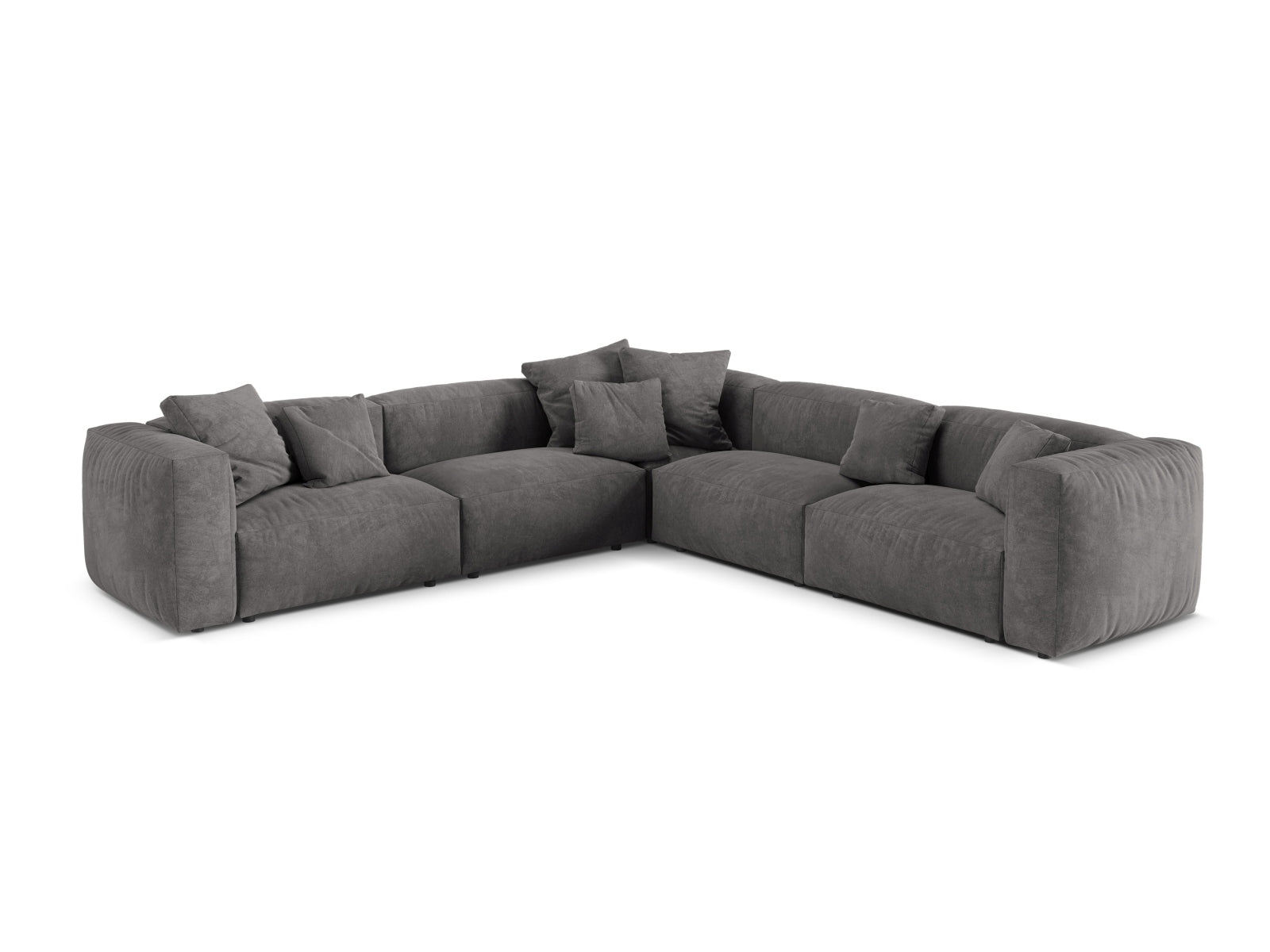 Elegantes 5-Sitzer Ecksofa Symmetric Martina von Micadoni, perfekt für gesellige Runden und modernen Wohnkomfort.