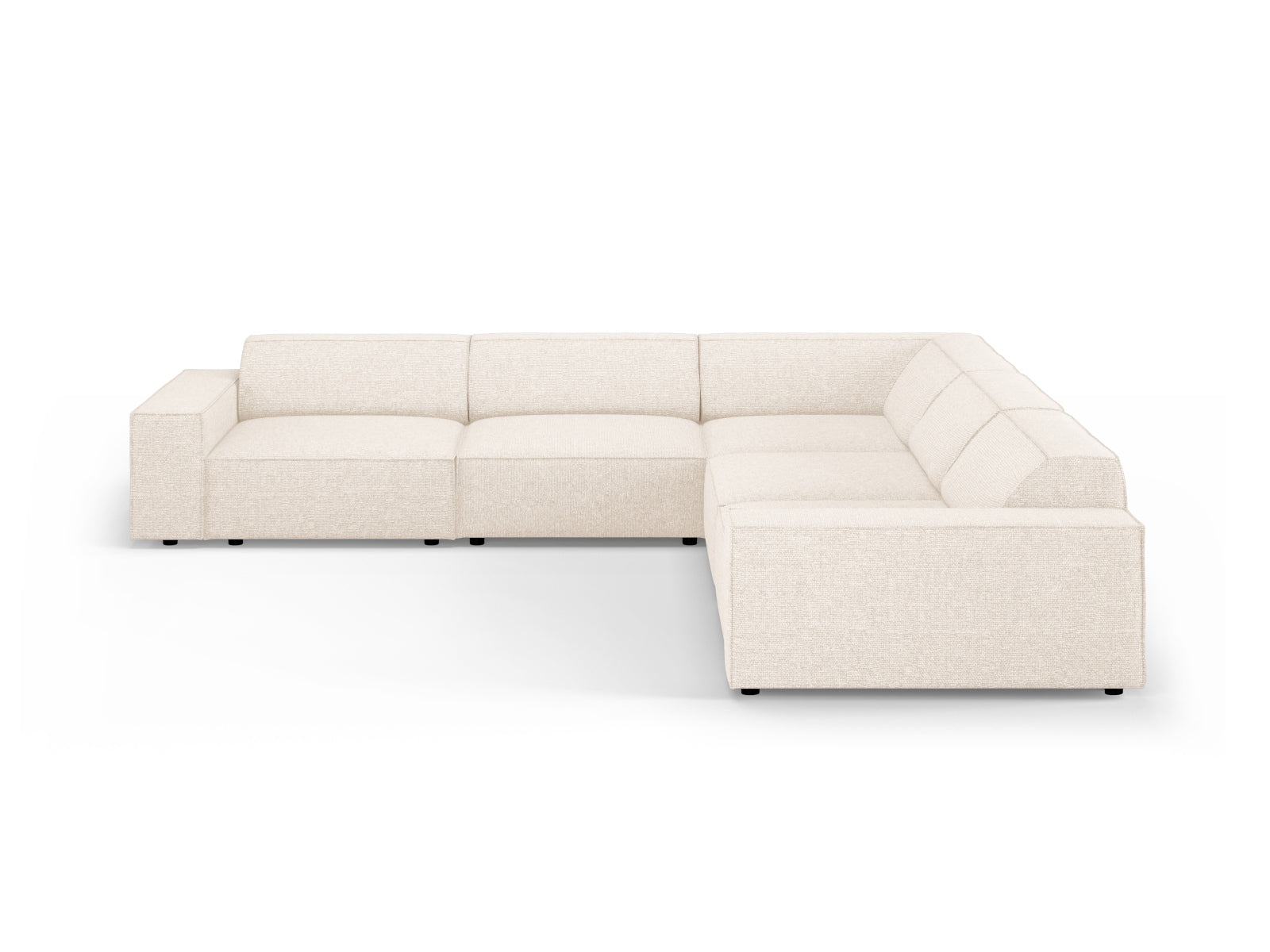 Jodie Modulares Symmetrical Ecksofa 6 Sitzer in Light Beige präsentiert im Onlineshop von KAQTU Design AG. Ecksofa ist von Micadoni