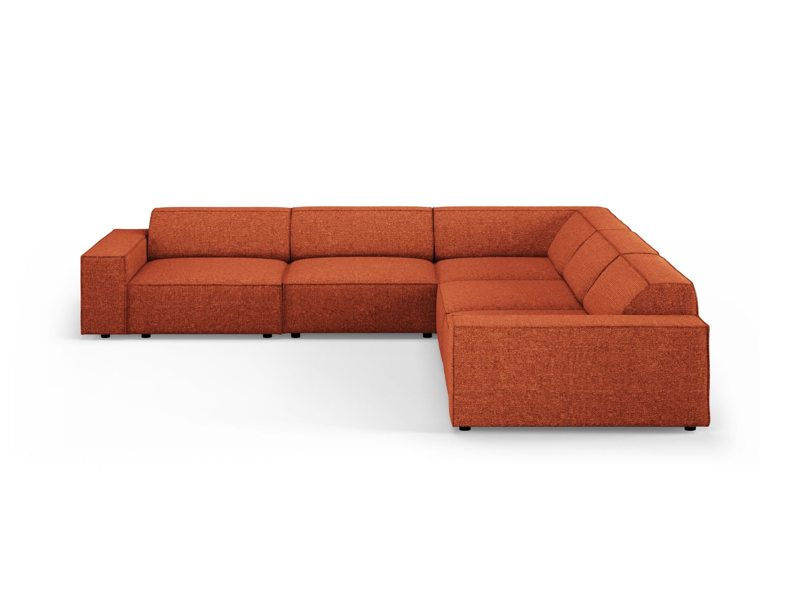 Jodie Modulares Symmetrical Ecksofa 6 Sitzer in Terracotta präsentiert im Onlineshop von KAQTU Design AG. Ecksofa ist von Micadoni
