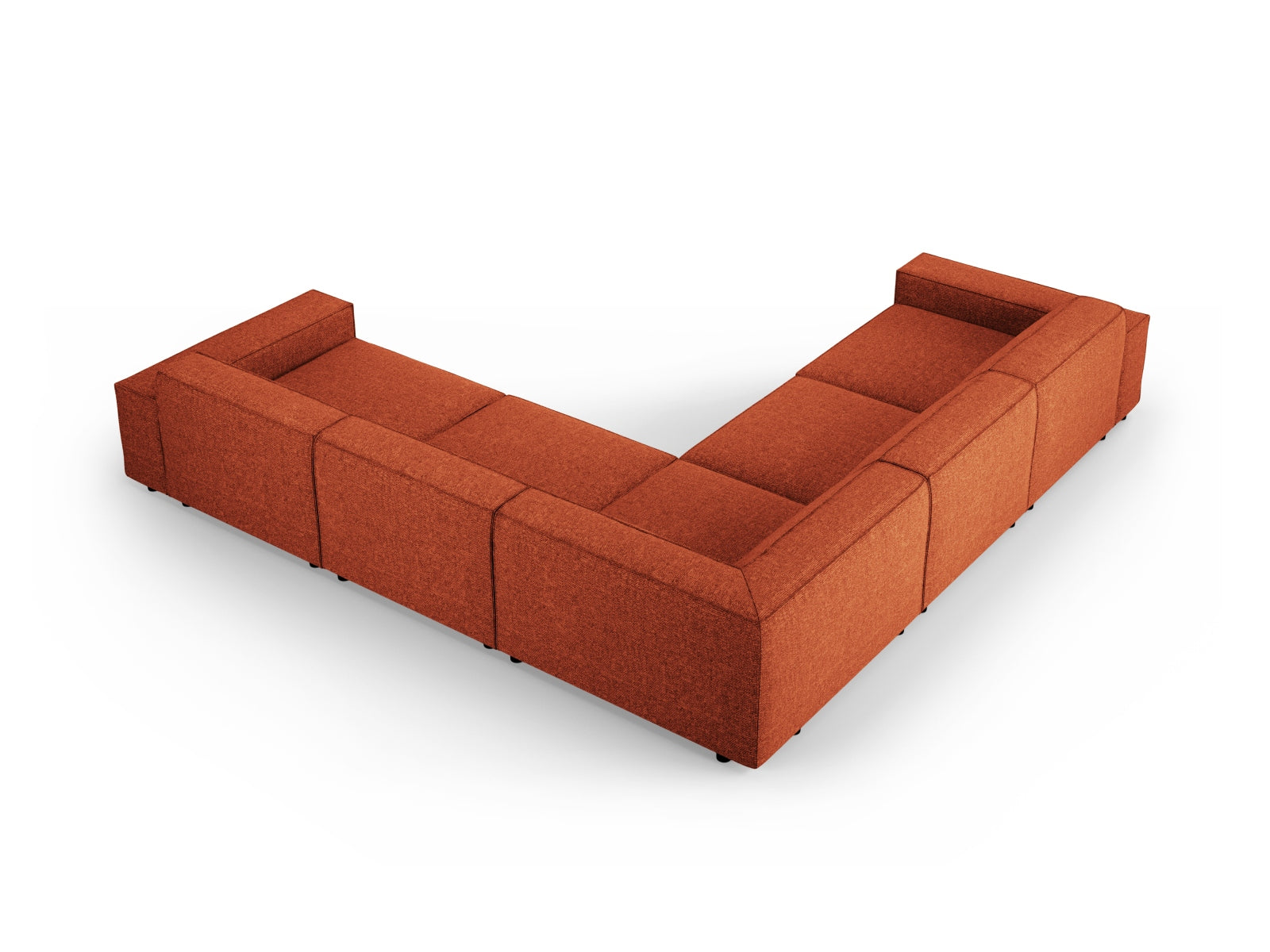 Erleben Sie das Jodie Ecksofa von Micadoni: Ein elegantes 6-Sitzer Sofa, das sich modular anpasst und höchsten Komfort bietet.