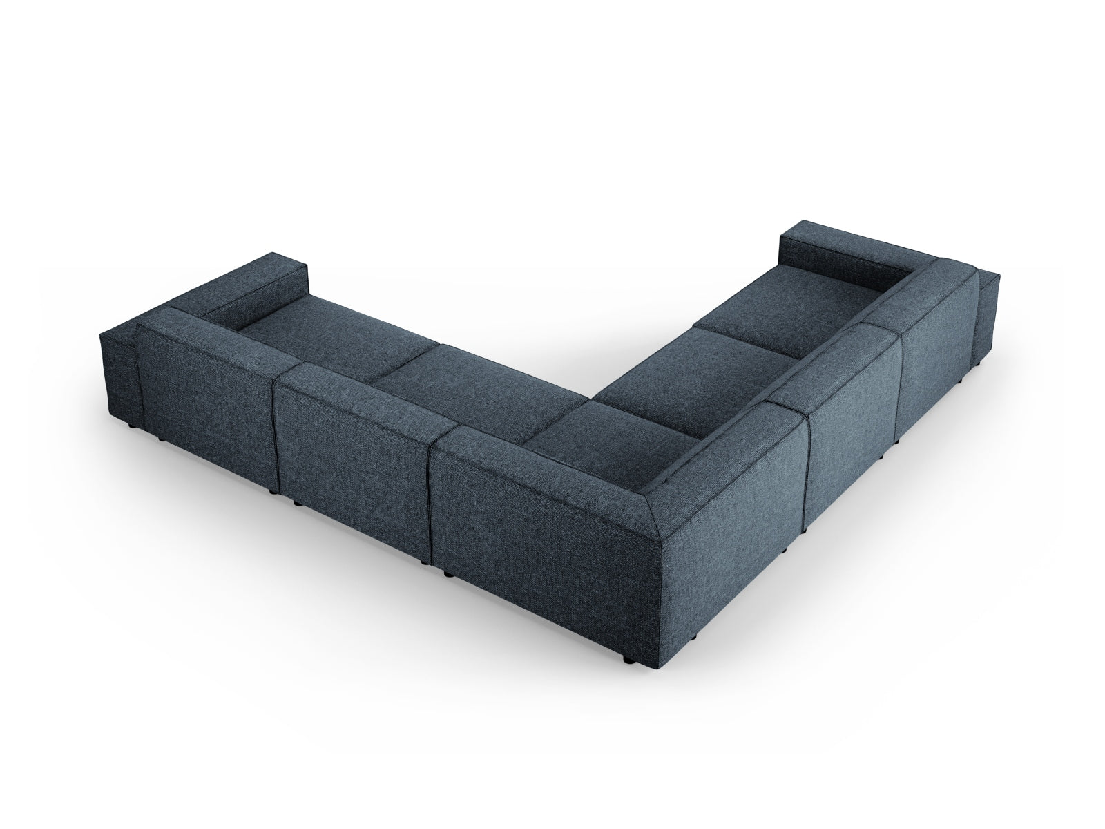 Erleben Sie das Jodie Ecksofa von Micadoni: Ein elegantes 6-Sitzer Sofa, das sich modular anpasst und höchsten Komfort bietet.