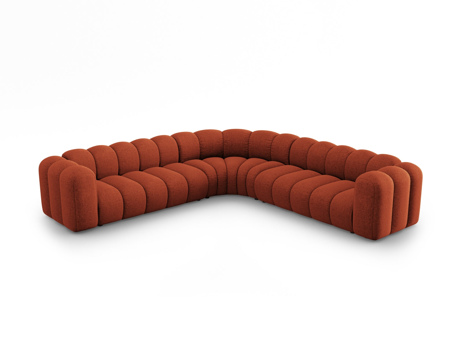 Lupine Modulares Symmetrical Ecksofa 5 Sitzer in Terracotta präsentiert im Onlineshop von KAQTU Design AG. Ecksofa ist von Micadoni