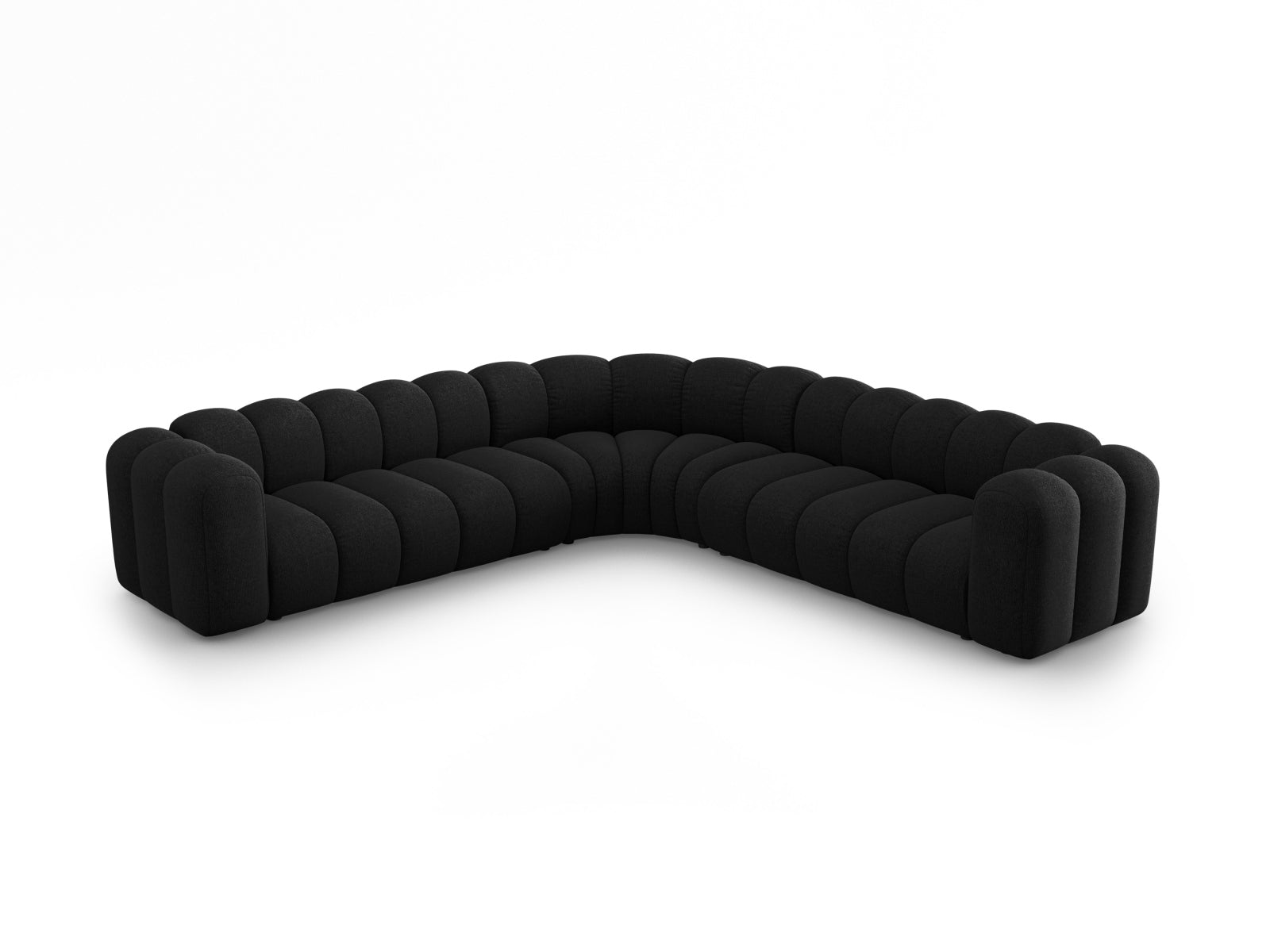 Lupine Modulares Symmetrical Ecksofa 5 Sitzer in Black präsentiert im Onlineshop von KAQTU Design AG. Ecksofa ist von Micadoni