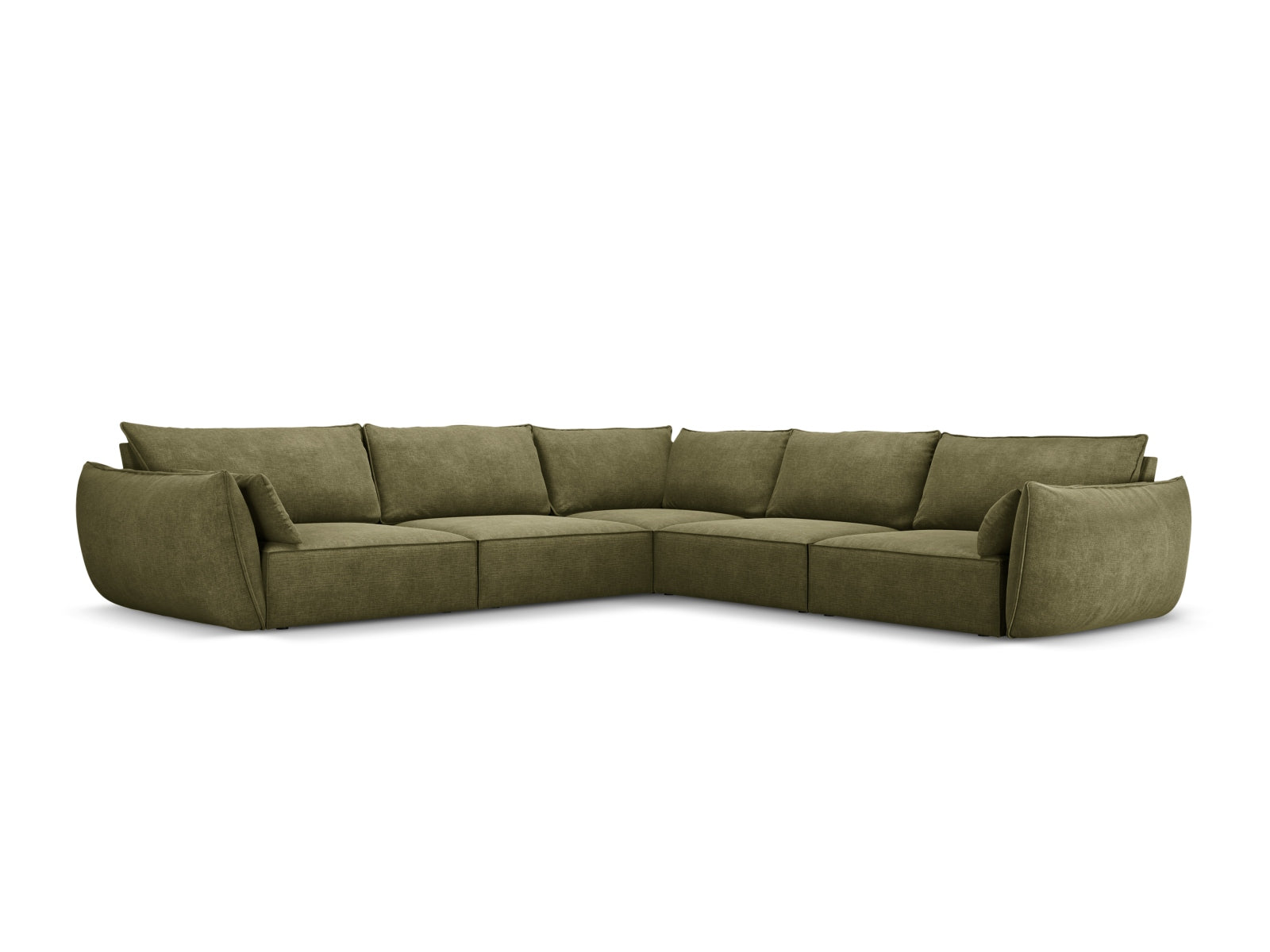 Kaelle Symmetrical Ecksofa 7 Sitzer in Green präsentiert im Onlineshop von KAQTU Design AG. Ecksofa ist von Micadoni