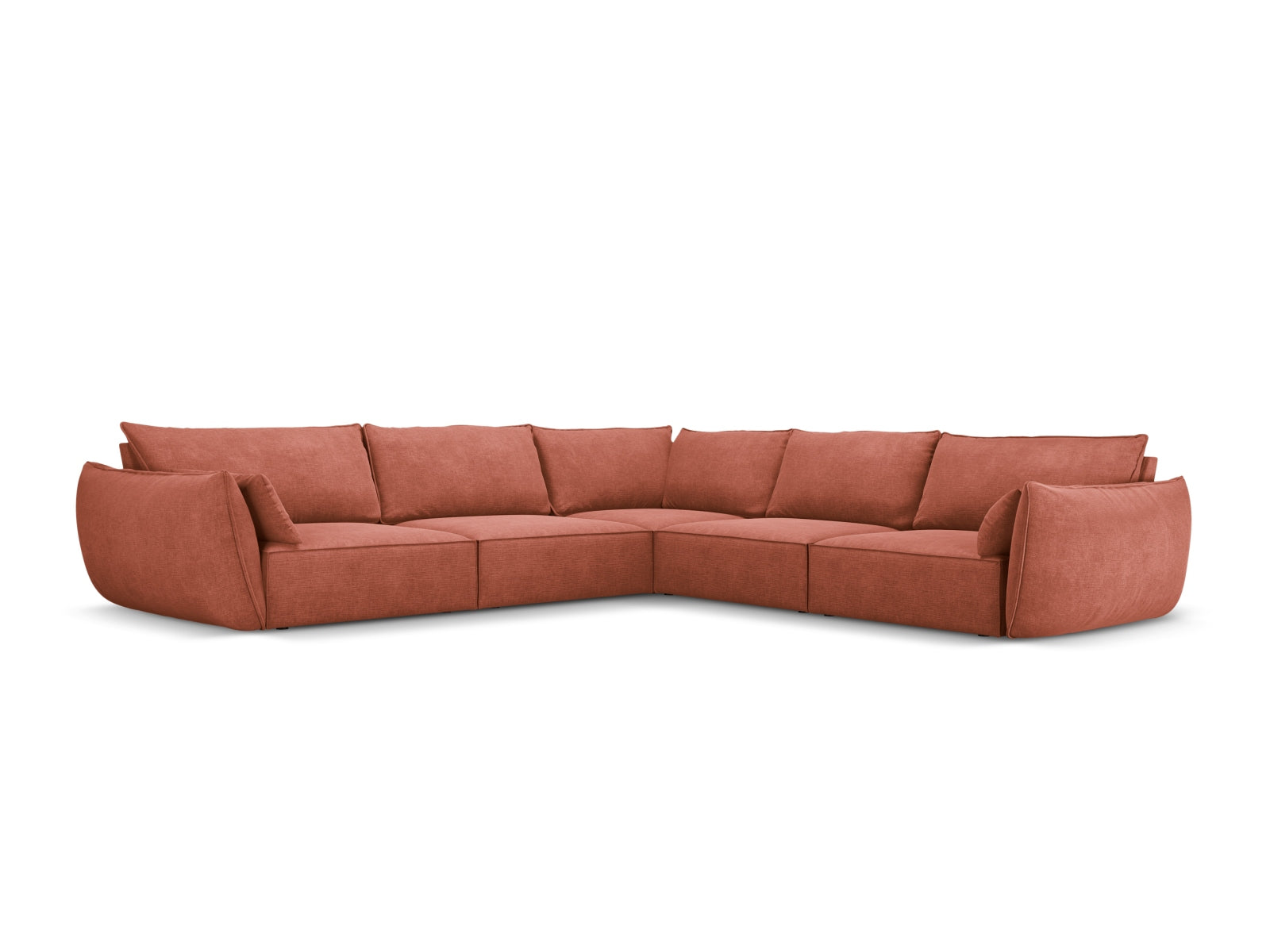 Kaelle Symmetrical Ecksofa 7 Sitzer in Terracotta präsentiert im Onlineshop von KAQTU Design AG. Ecksofa ist von Micadoni