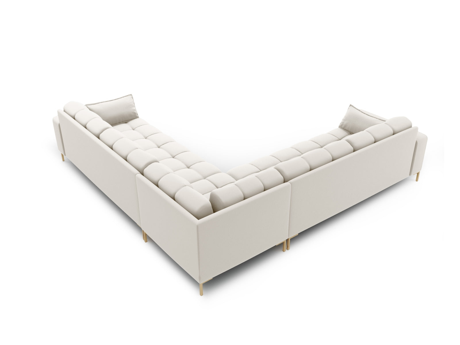 Erleben Sie das elegante Mamaia Ecksofa 6 Sitzer von Micadoni – der perfekte Ort für gesellige Zusammenkünfte und entspannende Stunden.