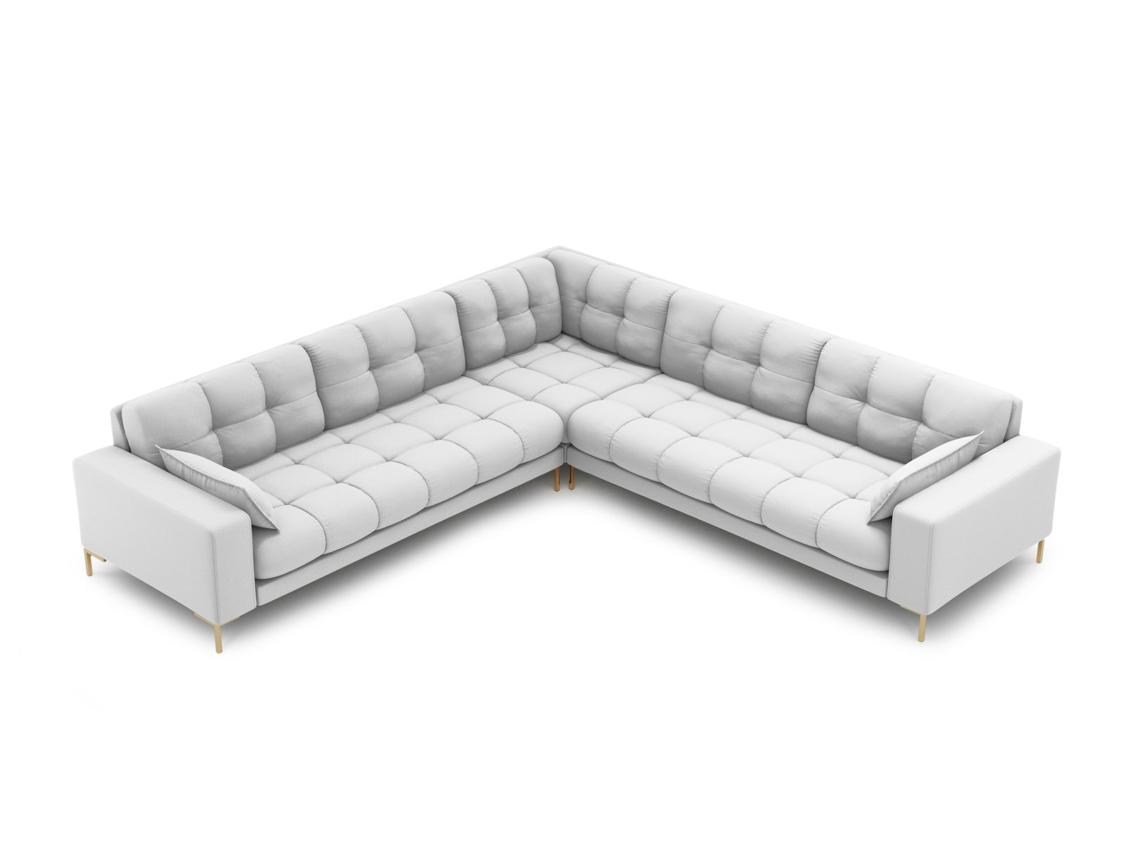 Entdecken Sie das stilvolle Mamaia Ecksofa 6 Sitzer von Micadoni – ideal für gesellige Abende und entspannte Momente in Ihrem Wohnzimmer.