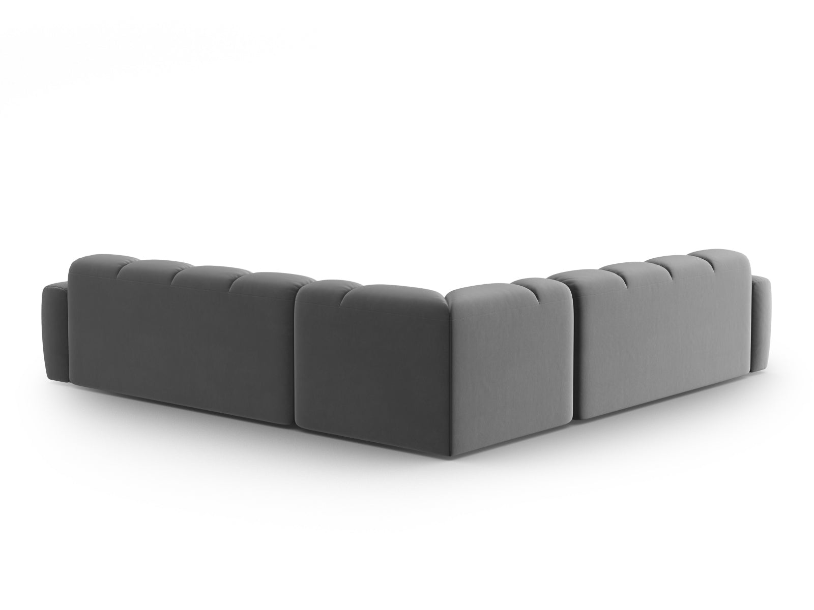 Erleben Sie das Lisa Velour Symmetrical Ecksofa 5 Sitzer von Micadoni – stilvolles Design, optimaler Sitzkomfort und vielseitige Anpassungsmöglichkeiten für Ihr Wohnzimmer.