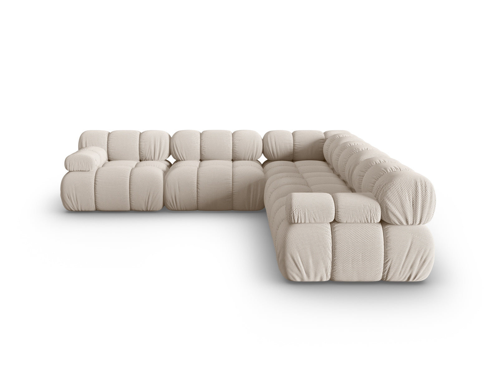 Bellis Symmetrical Ecksofa 5 Sitzer 282cm in Light Beige-Sonic präsentiert im Onlineshop von KAQTU Design AG. Ecksofa ist von Micadoni