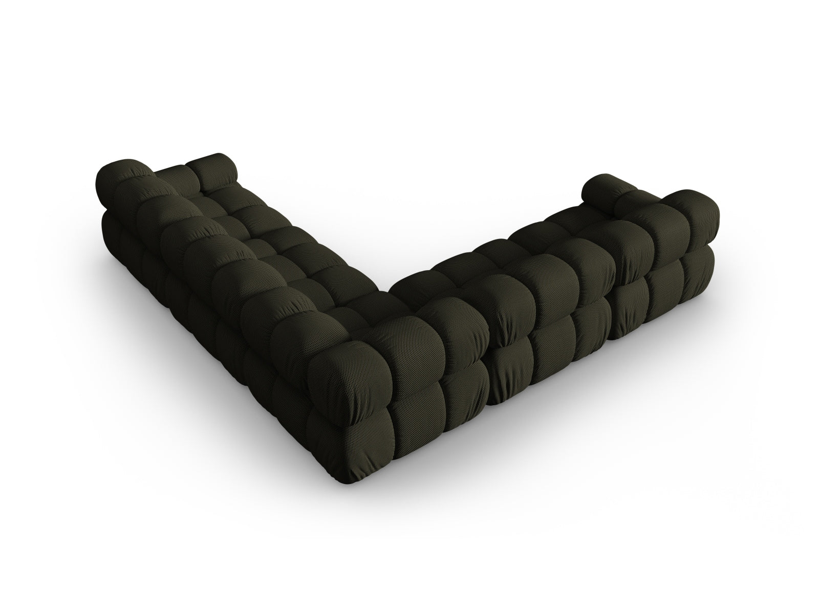 Modernes Bellis Ecksofa in Amazon Green-Sonic, großzügiger 5-Sitzer mit 282 cm, perfekt für entspannte Stunden im Wohnzimmer.