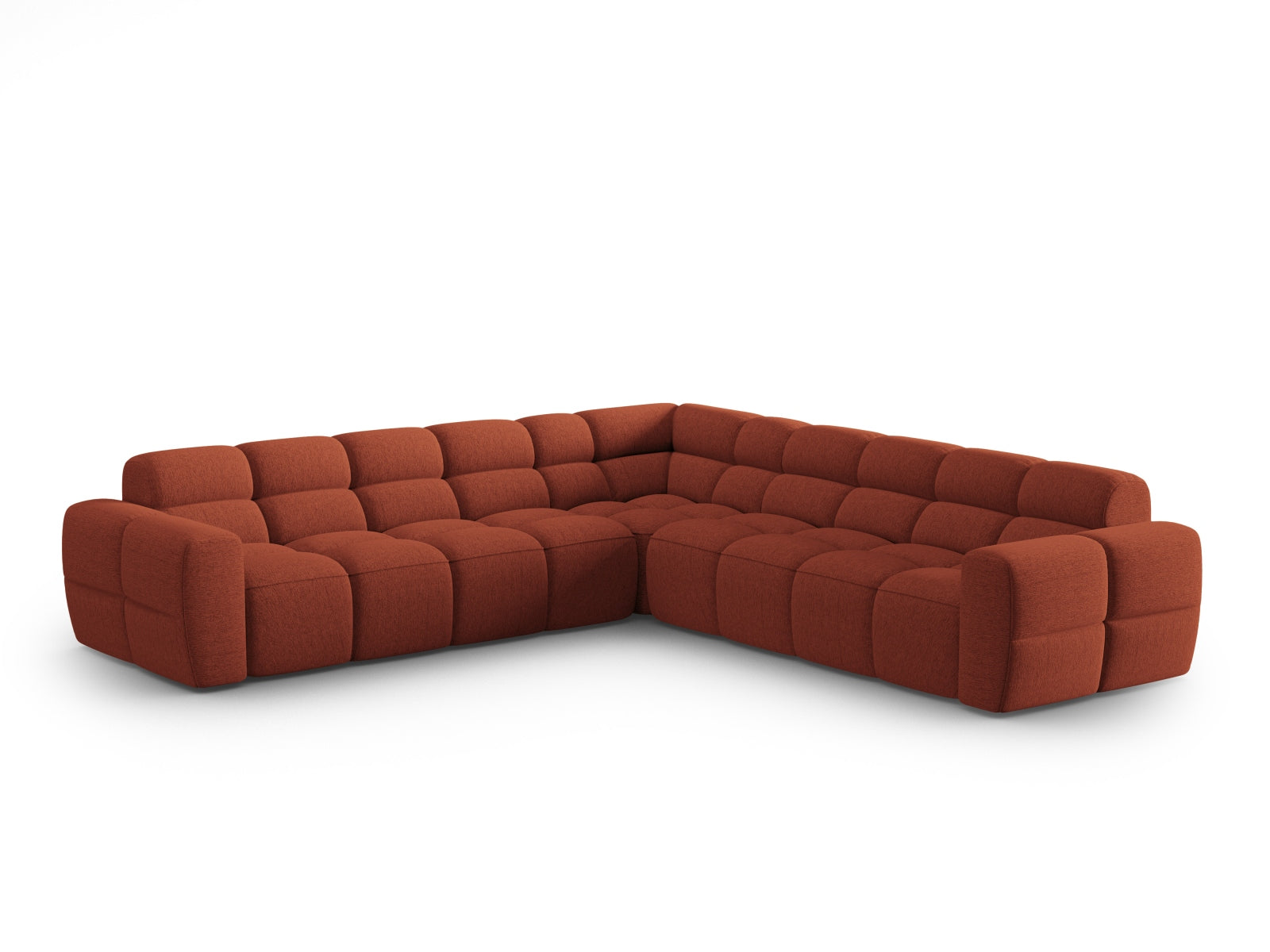 Lisa Symmetrical Ecksofa 5 Sitzer in Coral präsentiert im Onlineshop von KAQTU Design AG. Ecksofa ist von Micadoni