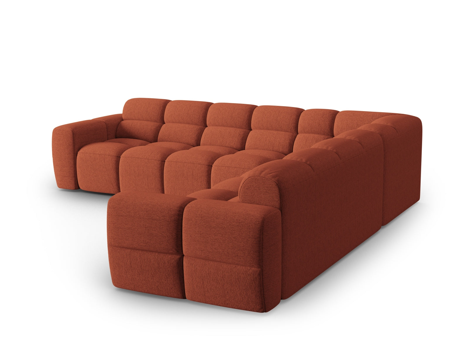 Entdecken Sie das elegante Lisa Symmetrical Ecksofa von Micadoni. Dieses 5-Sitzer Sofa aus hochwertigem Velours bietet perfekten Komfort und zeitgemässes Design.
