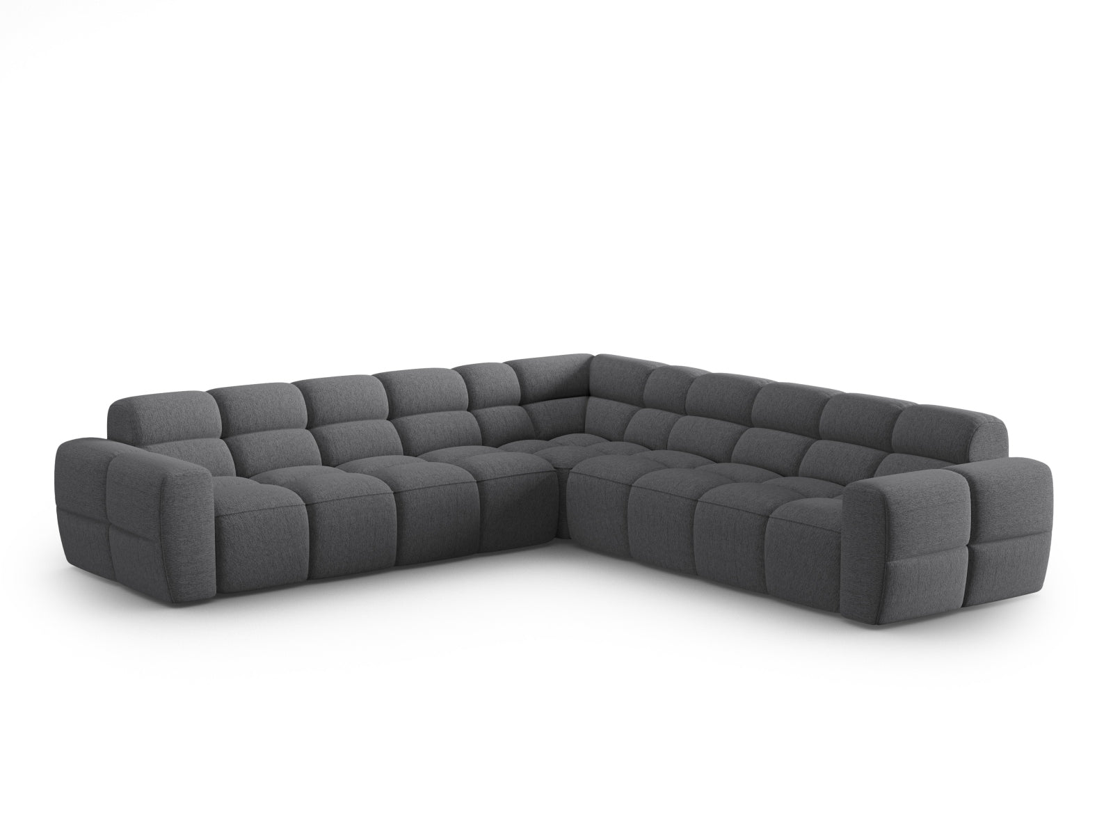 Lisa Symmetrical Ecksofa 5 Sitzer in Grey präsentiert im Onlineshop von KAQTU Design AG. Ecksofa ist von Micadoni
