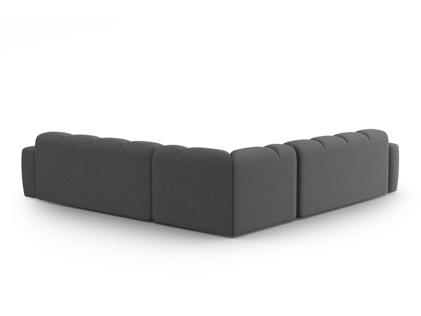 Erleben Sie das stilvolle Lisa Symmetrical Ecksofa von Micadoni. Dieses 5-Sitzer Velours-Sofa vereint modernen Komfort mit eleganter Ästhetik.