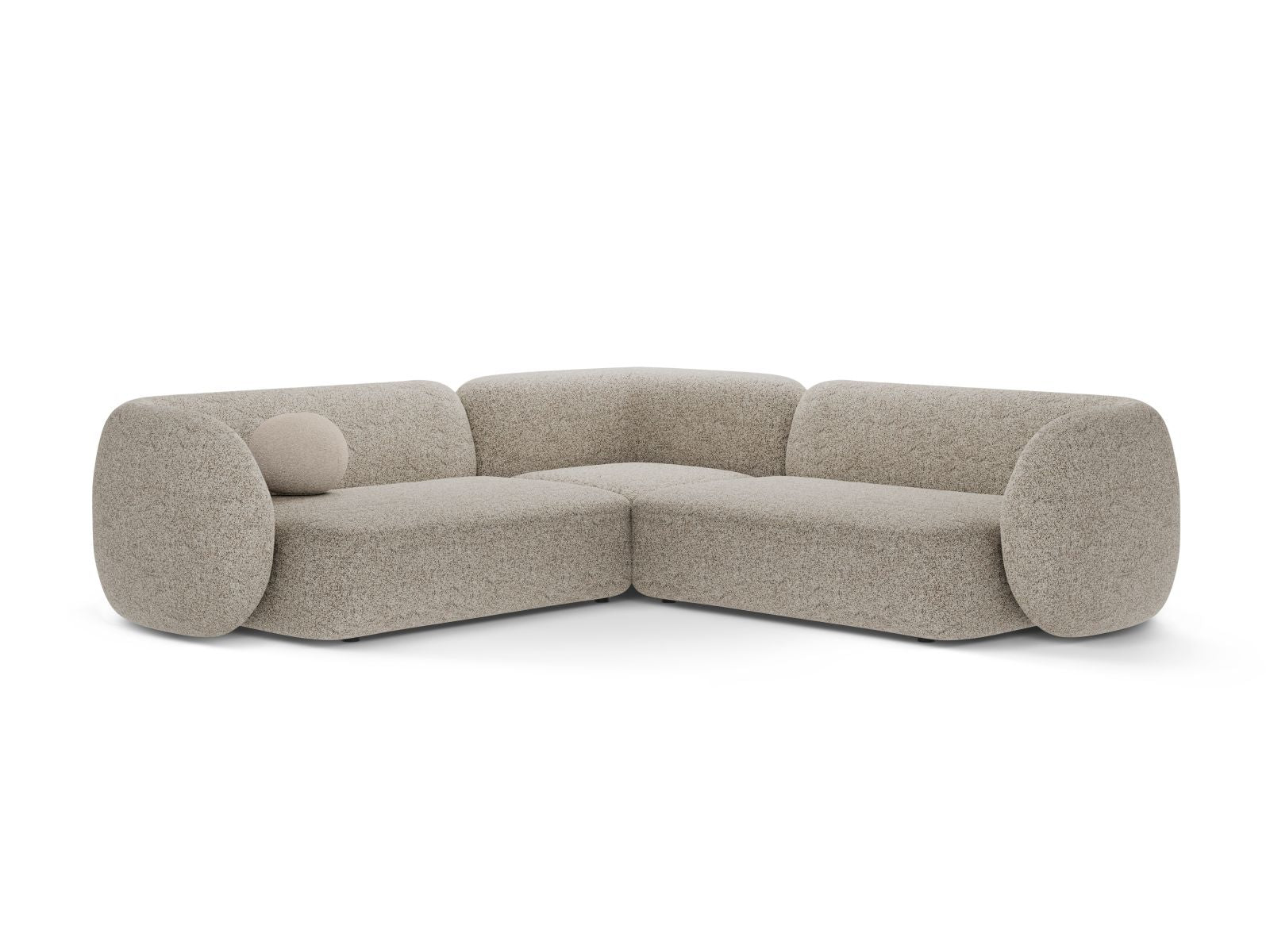 5-Sitzer Ecksofa modular symmetrisch Kate in Beige Melange-Puente präsentiert im Onlineshop von KAQTU Design AG. Ecksofa ist von Micadoni