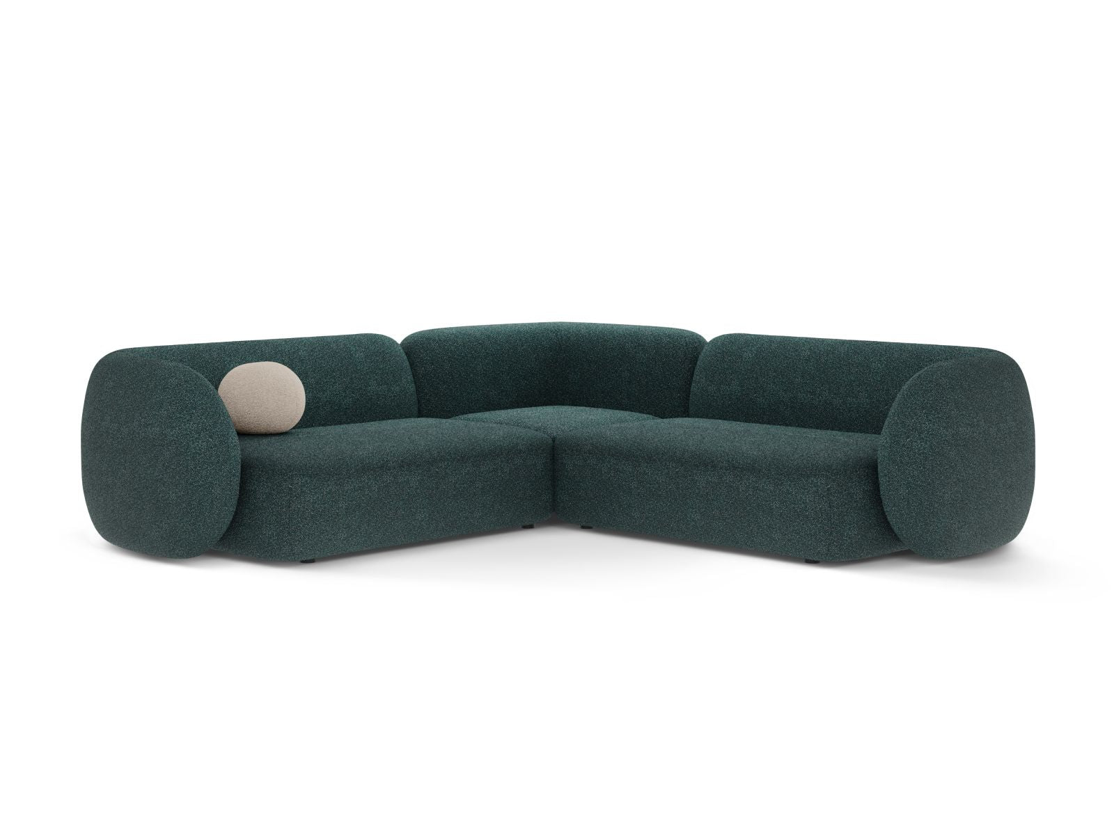 5-Sitzer Ecksofa modular symmetrisch Kate in Green Blue Melange-Puente präsentiert im Onlineshop von KAQTU Design AG. Ecksofa ist von Micadoni
