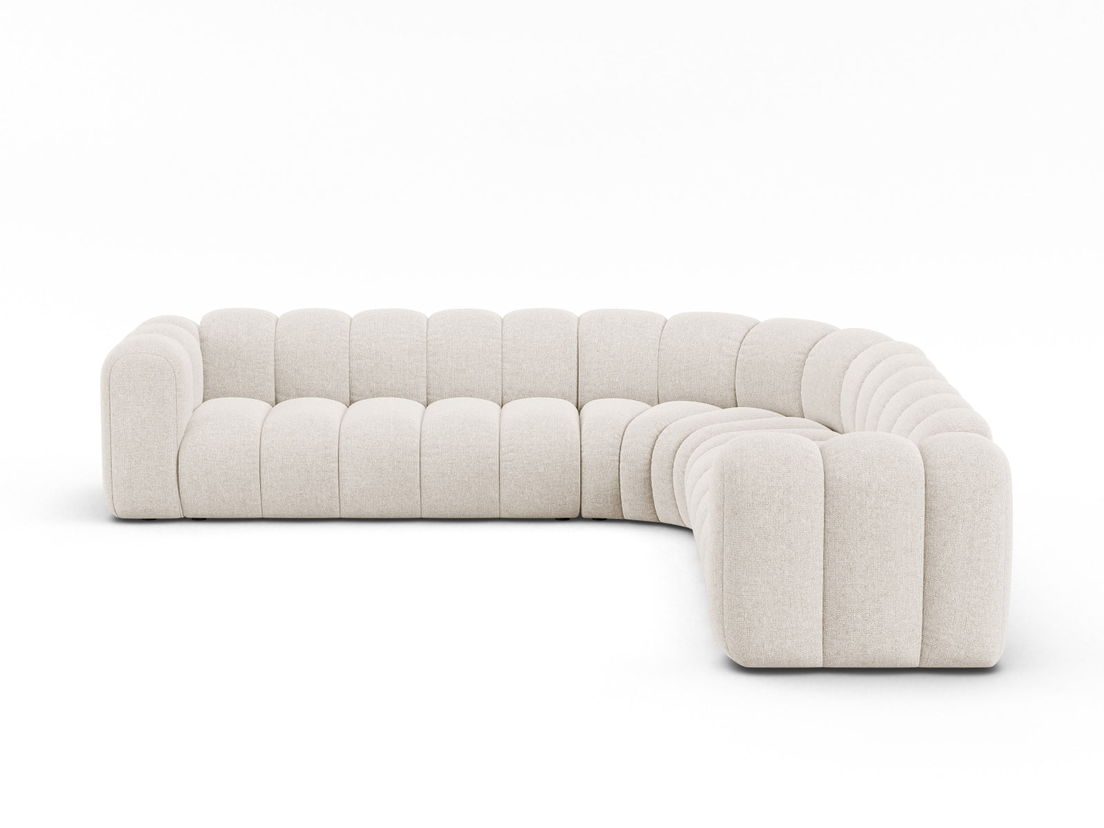 Lupine Modular Symmetrical Ecksofa 6 Sitzer in Light Beige-Eden präsentiert im Onlineshop von KAQTU Design AG. Ecksofa ist von Micadoni
