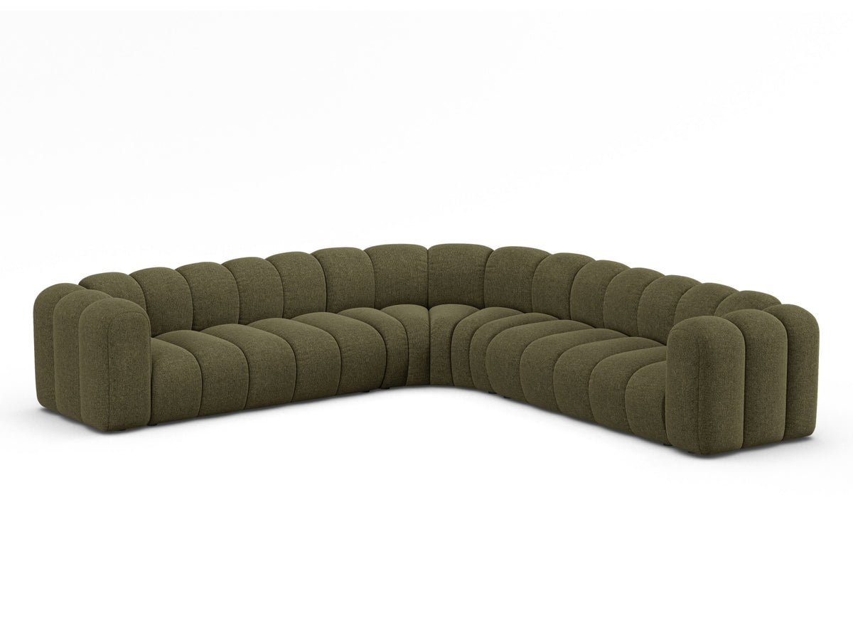 Lupine Modular Symmetrical Ecksofa 6 Sitzer in Green-Eden präsentiert im Onlineshop von KAQTU Design AG. Ecksofa ist von Micadoni