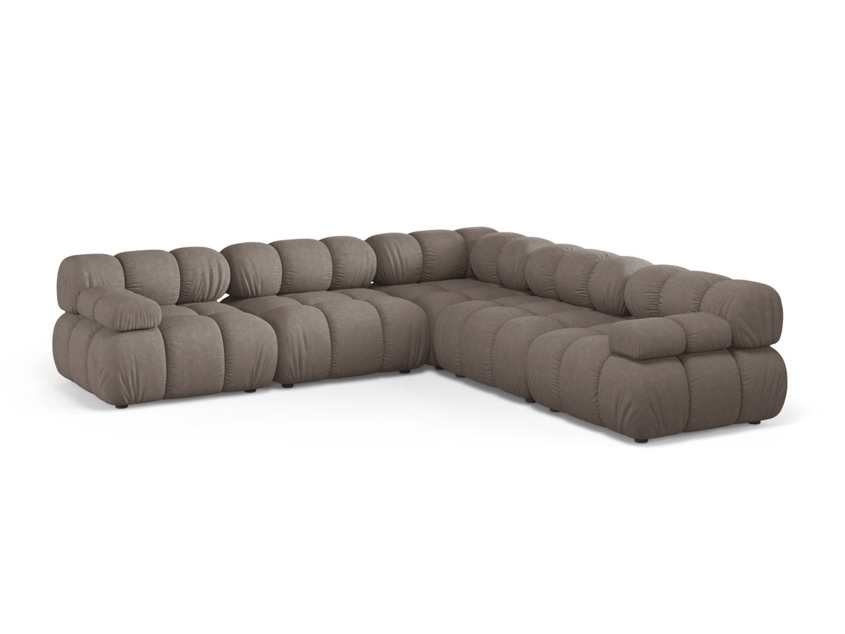 5-Sitzer Ecksofa Symmetric Bellis in Cappuccino-Liberty präsentiert im Onlineshop von KAQTU Design AG. Ecksofa ist von Micadoni