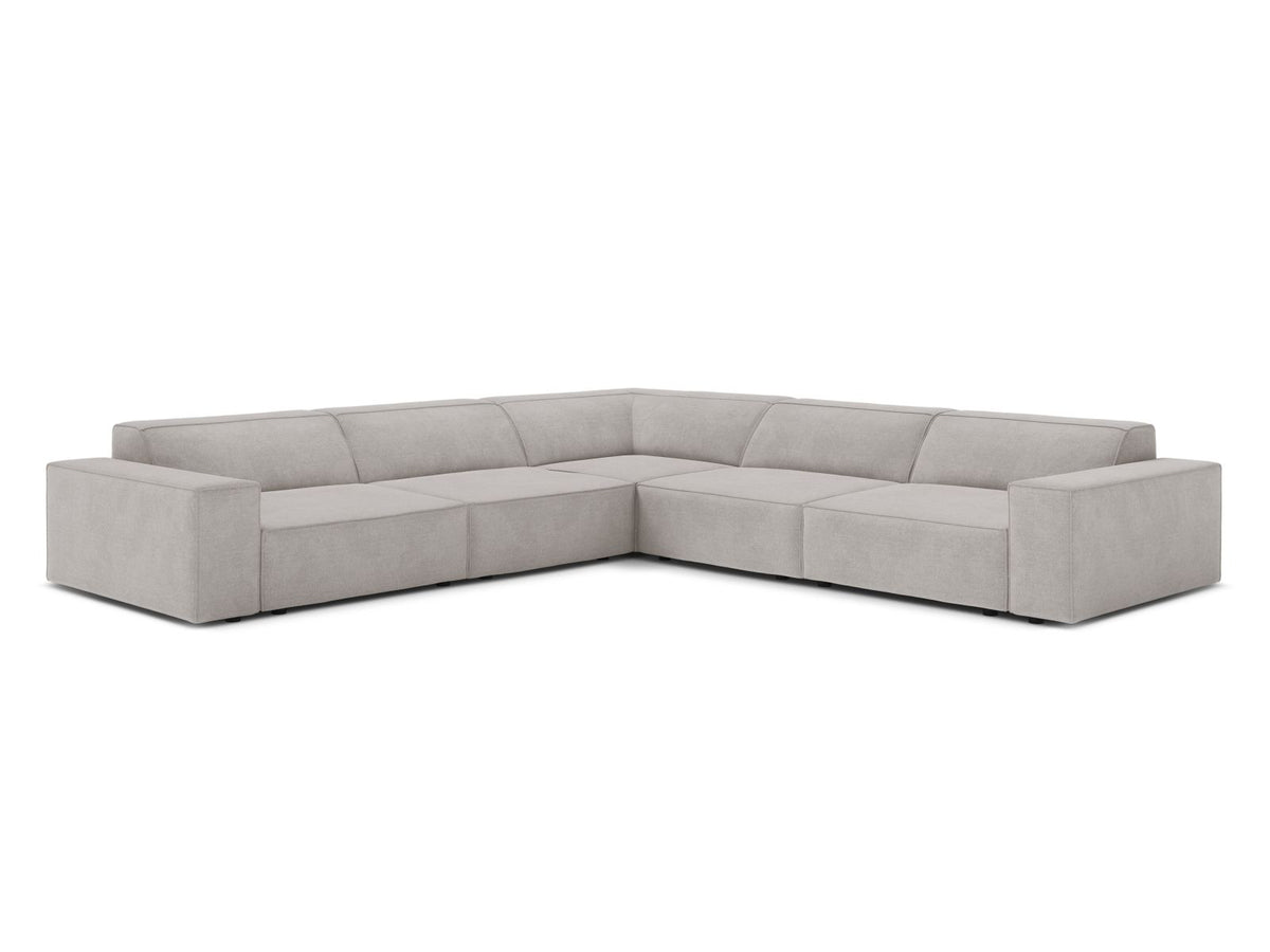6-Sitzer Symmetrical Modular Corner Sofa Jodie in Light Grey-Liberty präsentiert im Onlineshop von KAQTU Design AG. Ecksofa ist von Micadoni
