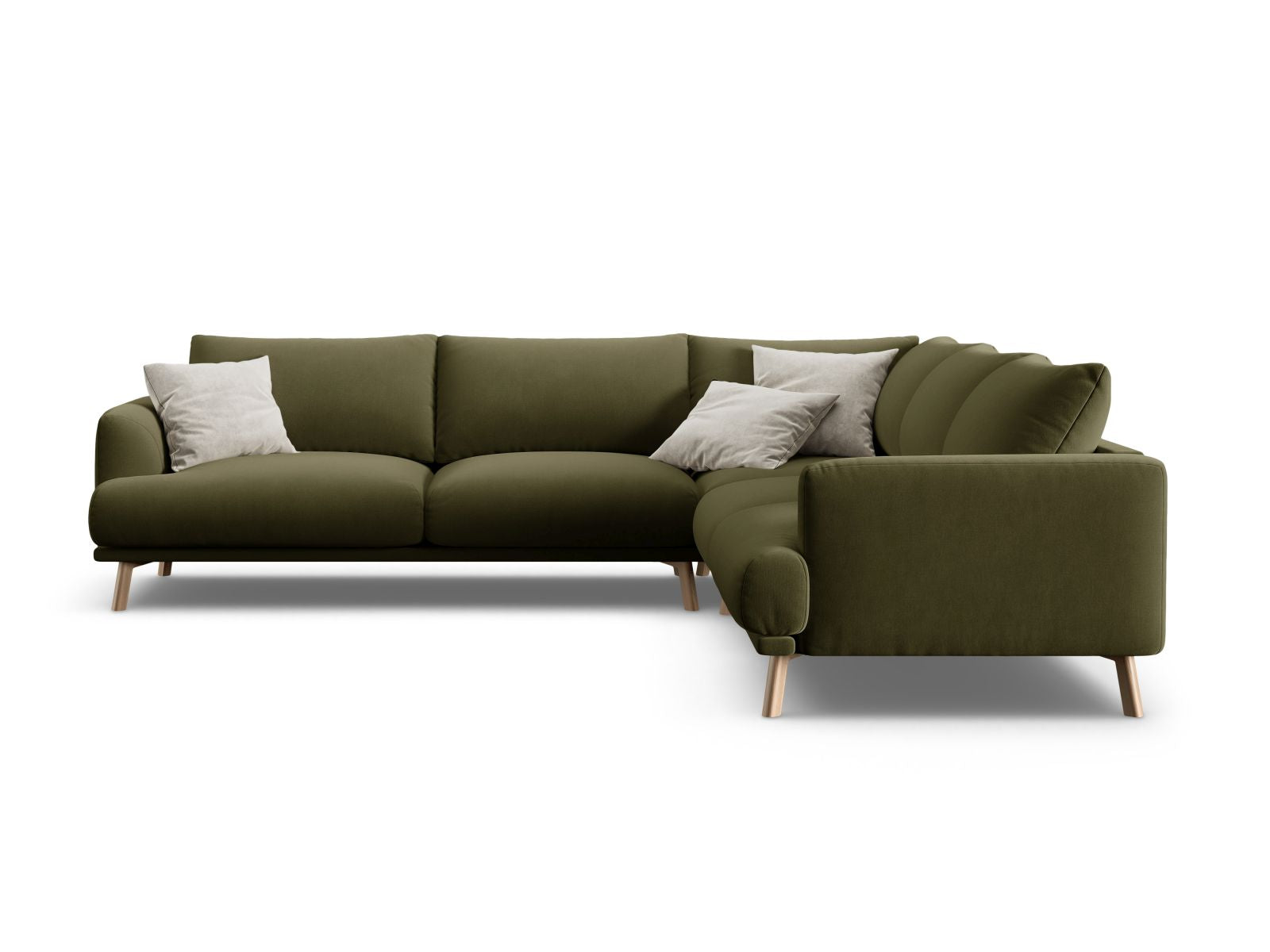 5-Sitzer Ecksofa Symmetric Naomi in Green-Salvador präsentiert im Onlineshop von KAQTU Design AG. Ecksofa ist von Micadoni