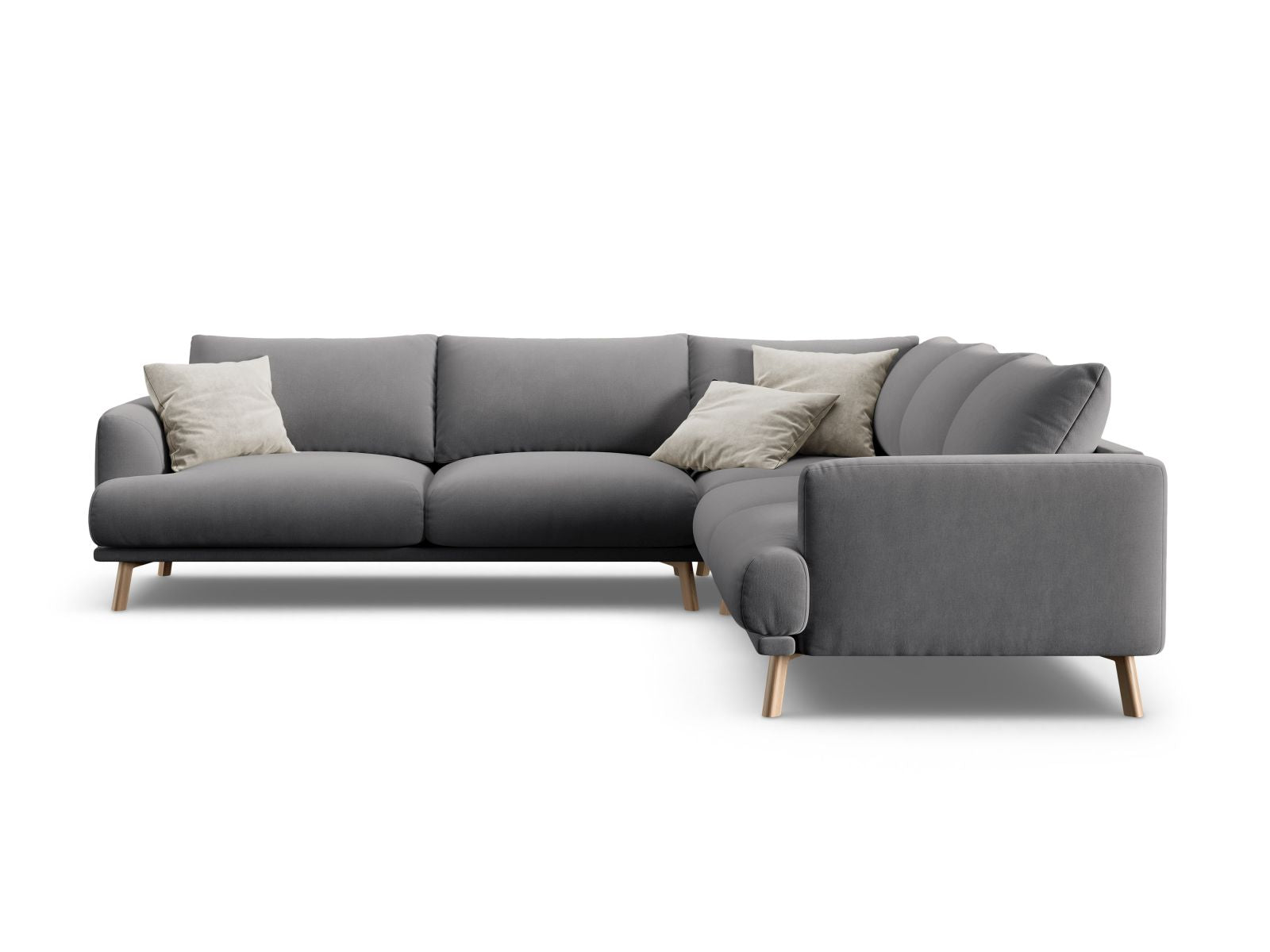 5-Sitzer Ecksofa Symmetric Naomi in Grey-Salvador präsentiert im Onlineshop von KAQTU Design AG. Ecksofa ist von Micadoni