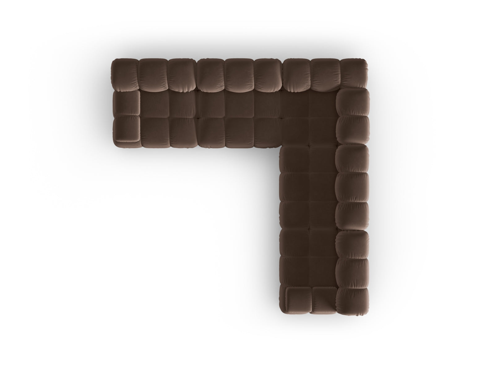 Entdecken Sie das stilvolle Bellis Velour Ecksofa von Micadoni – 5 Sitzer, 282 cm, ideal für Komfort und Eleganz in Ihrem Zuhause.