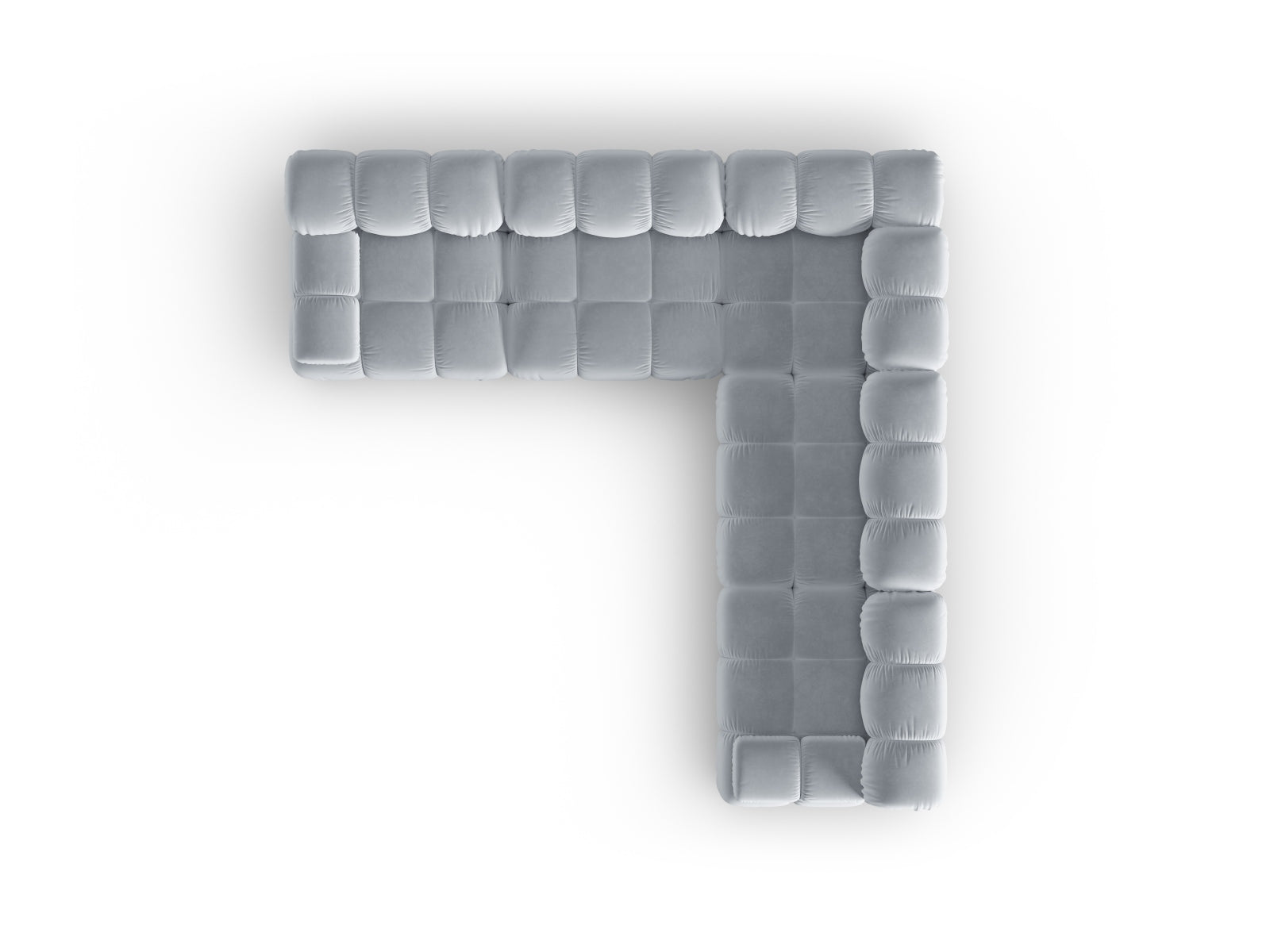 Entdecken Sie das stilvolle Bellis Velour Ecksofa von Micadoni – 5 Sitzer, 282 cm, ideal für Komfort und Eleganz in Ihrem Zuhause.