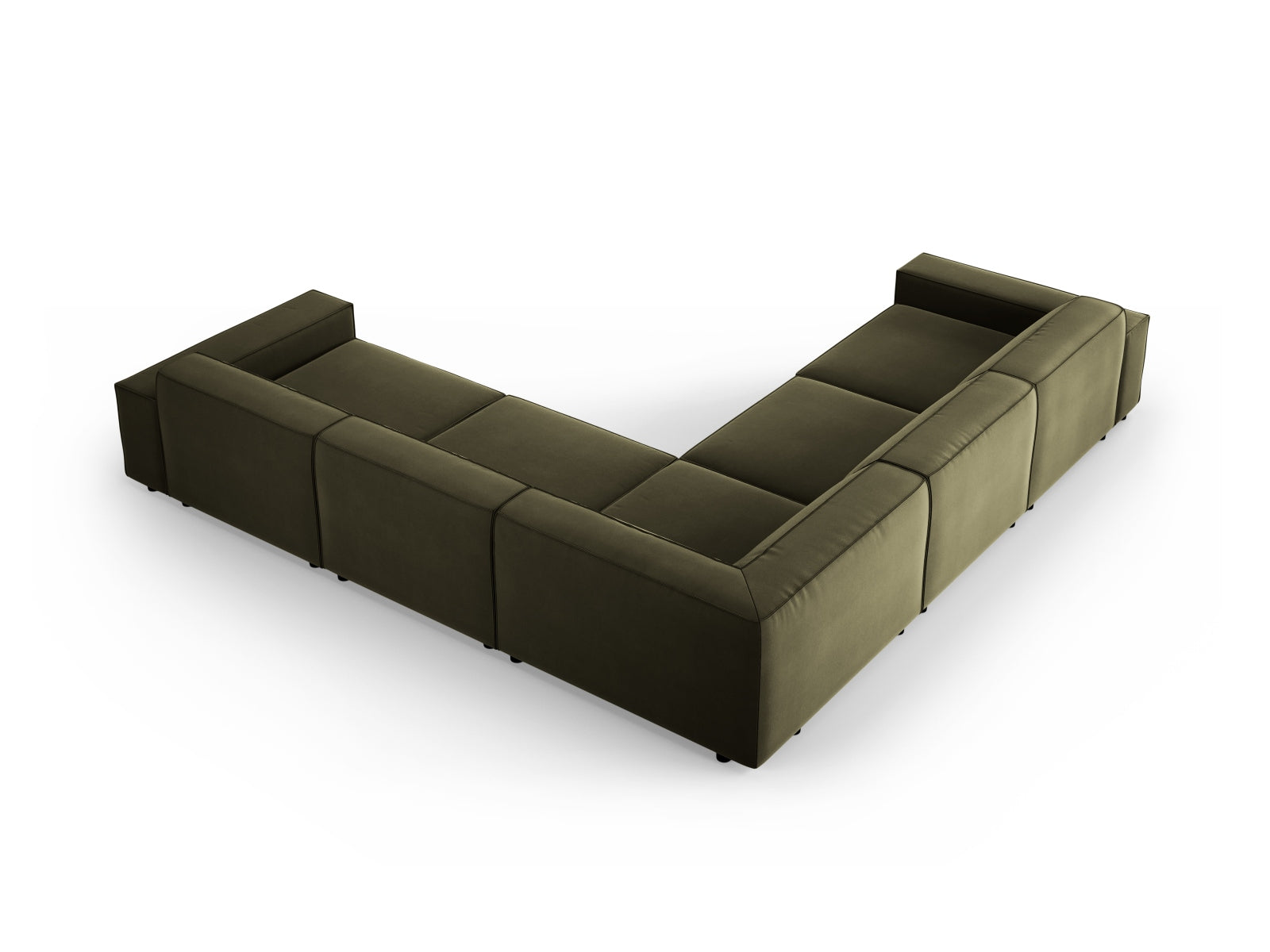Erleben Sie das Jodie Velour Ecksofa von Micadoni – ein stilvolles, modulares 6-Sitzer Sofa, das sich perfekt an Ihre Wohnbedürfnisse anpasst.