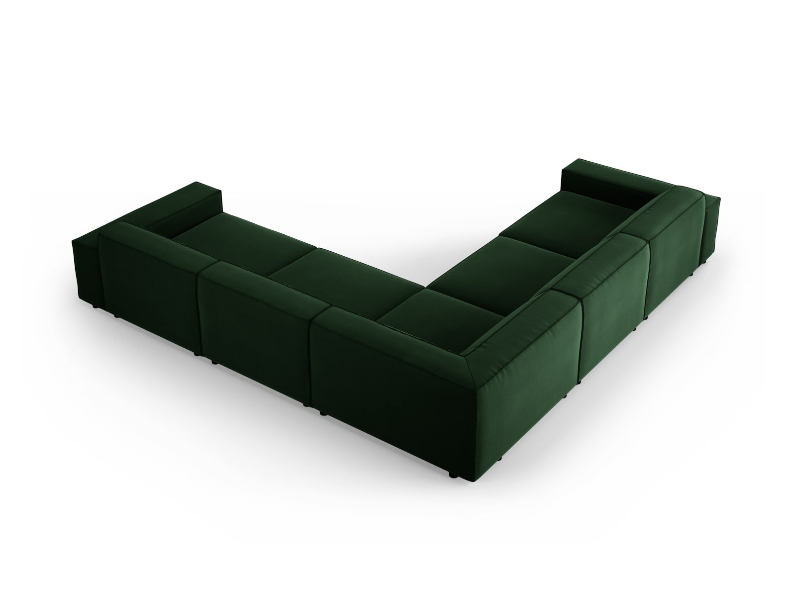Erleben Sie das Jodie Velour Ecksofa von Micadoni – ein stilvolles, modulares 6-Sitzer Sofa, das sich perfekt an Ihre Wohnbedürfnisse anpasst.