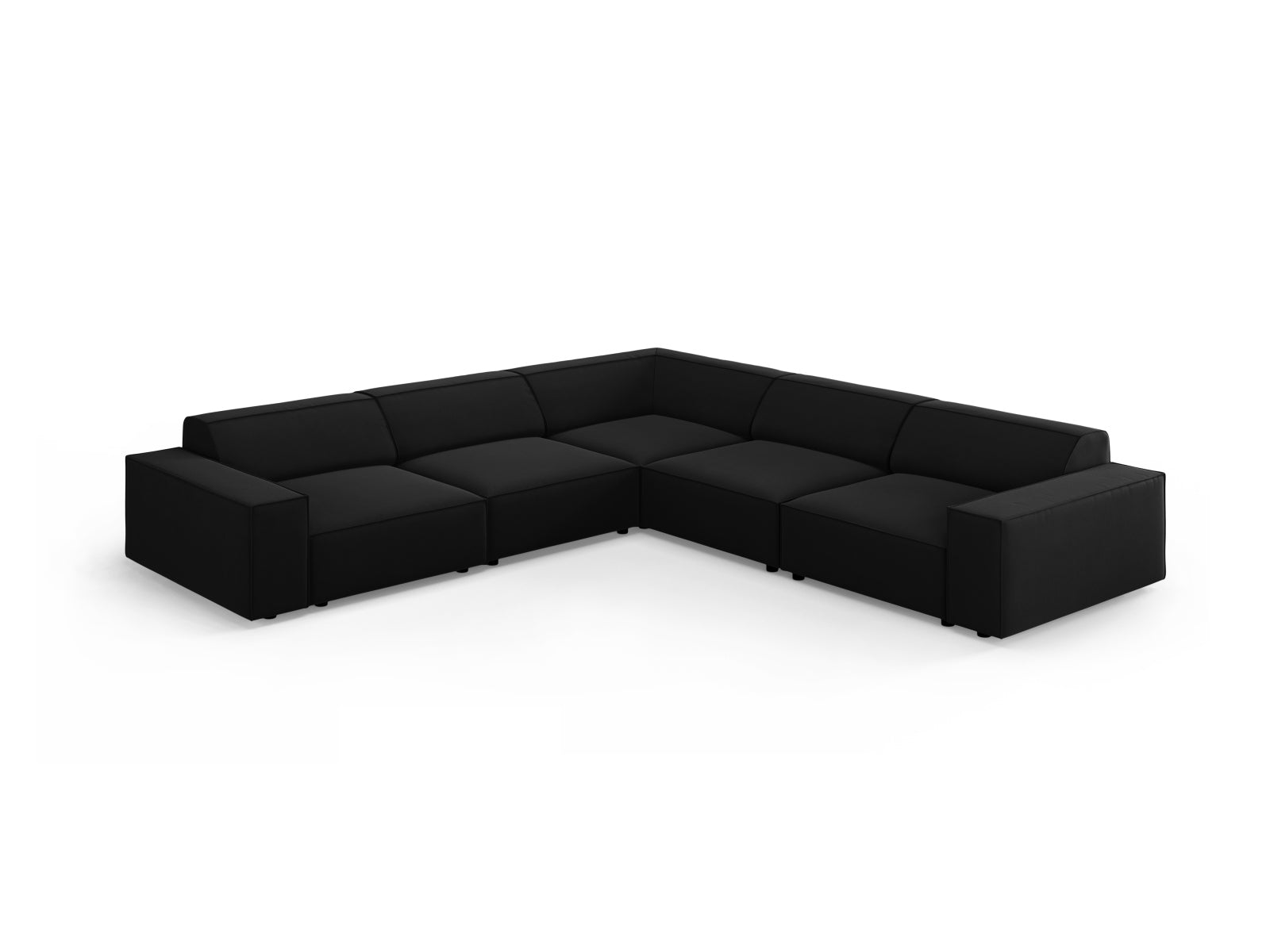 Entdecken Sie das Jodie Velour Ecksofa von Micadoni – ein elegantes, modulares 6-Sitzer Sofa, das Komfort und Stil in Ihr Zuhause bringt.