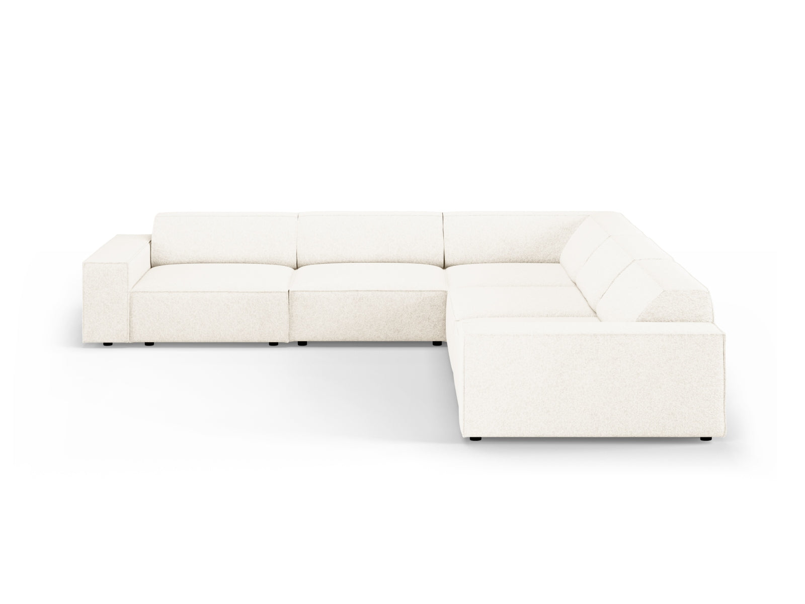Jodie Modulares Symmetrical Ecksofa 6 Sitzer in Beige präsentiert im Onlineshop von KAQTU Design AG. Ecksofa ist von Micadoni