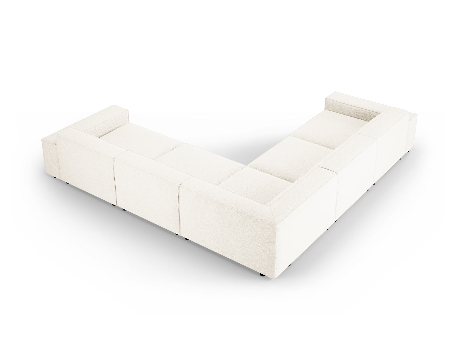 Erleben Sie das Jodie Ecksofa von Micadoni: Ein elegantes 6-Sitzer Sofa, das sich modular anpasst und höchsten Komfort bietet.