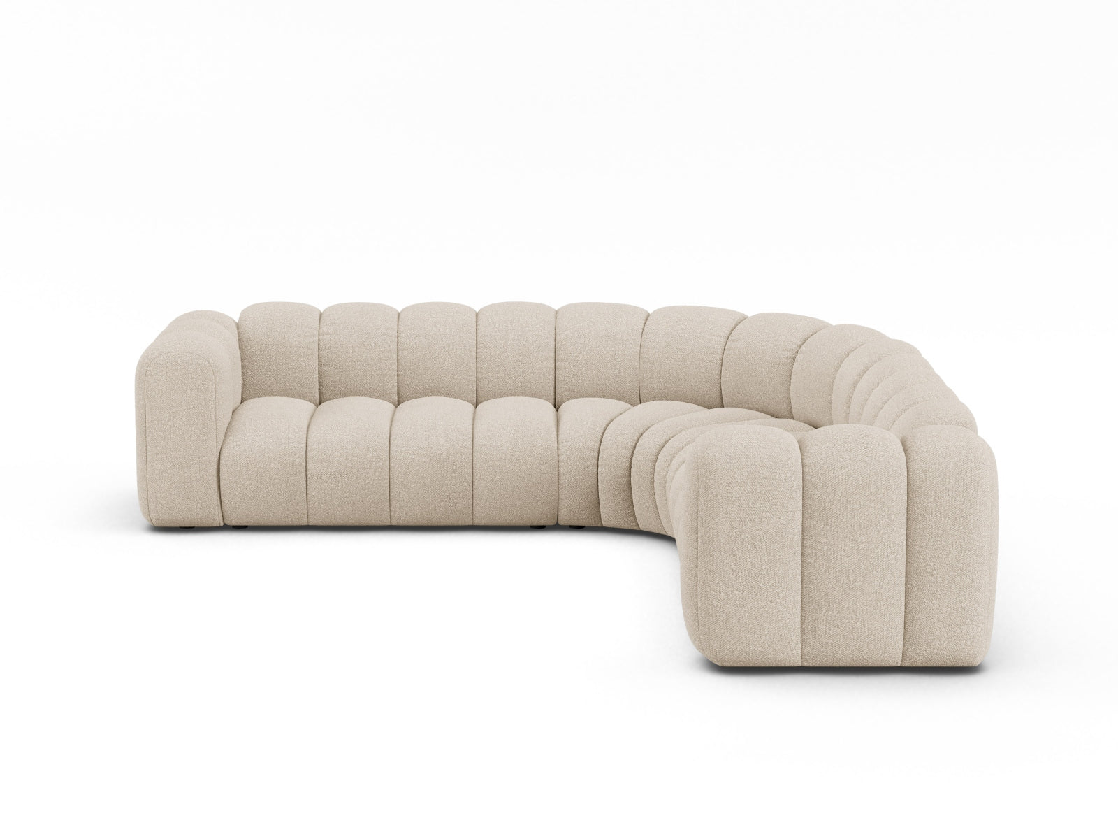 Lupine Modular Symmetrical Ecksofa 6 Sitzer in Beige präsentiert im Onlineshop von KAQTU Design AG. Ecksofa ist von Micadoni