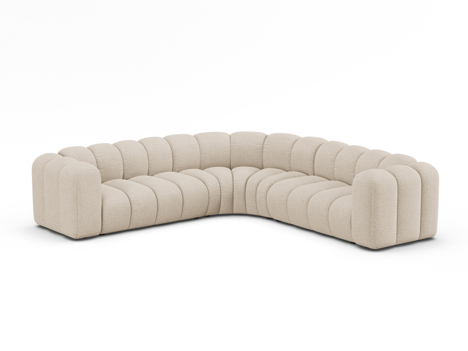 Lupine Modular Symmetrical Ecksofa 6 Sitzer in Beige präsentiert im Onlineshop von KAQTU Design AG. Ecksofa ist von Micadoni