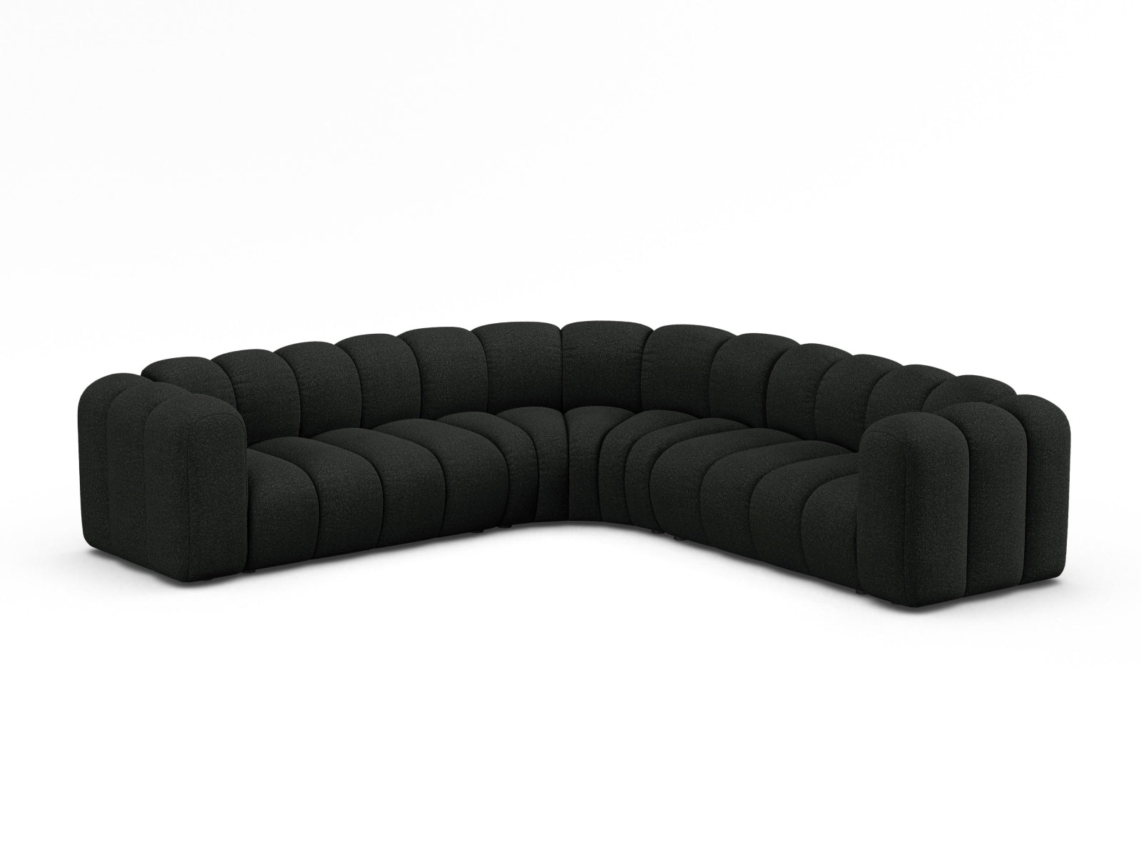 Lupine Modular Symmetrical Ecksofa 6 Sitzer in Black präsentiert im Onlineshop von KAQTU Design AG. Ecksofa ist von Micadoni