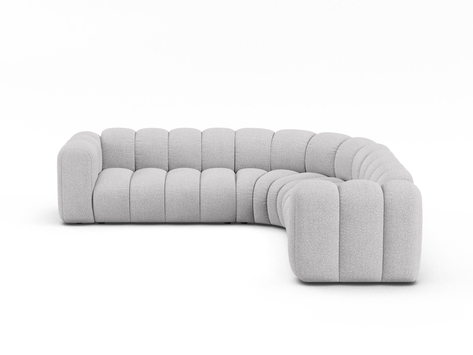 Lupine Modular Symmetrical Ecksofa 6 Sitzer in Light Grey präsentiert im Onlineshop von KAQTU Design AG. Ecksofa ist von Micadoni