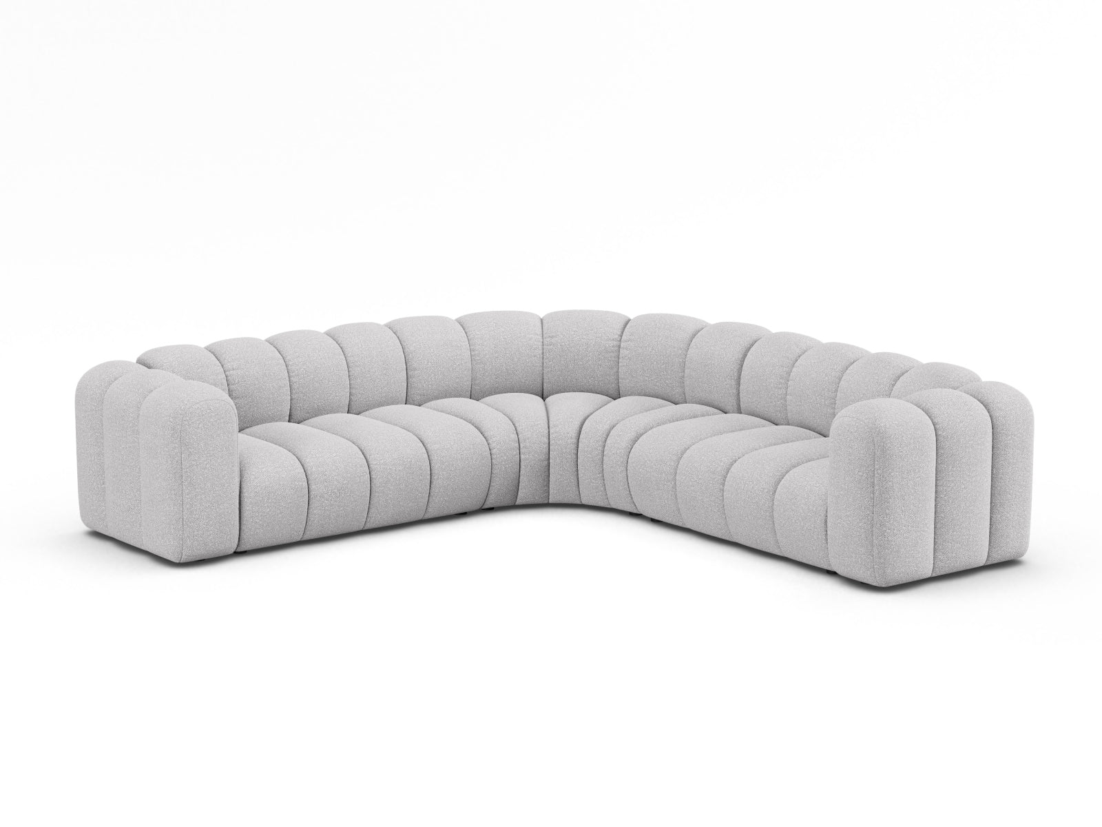 Lupine Modular Symmetrical Ecksofa 6 Sitzer in Light Grey präsentiert im Onlineshop von KAQTU Design AG. Ecksofa ist von Micadoni
