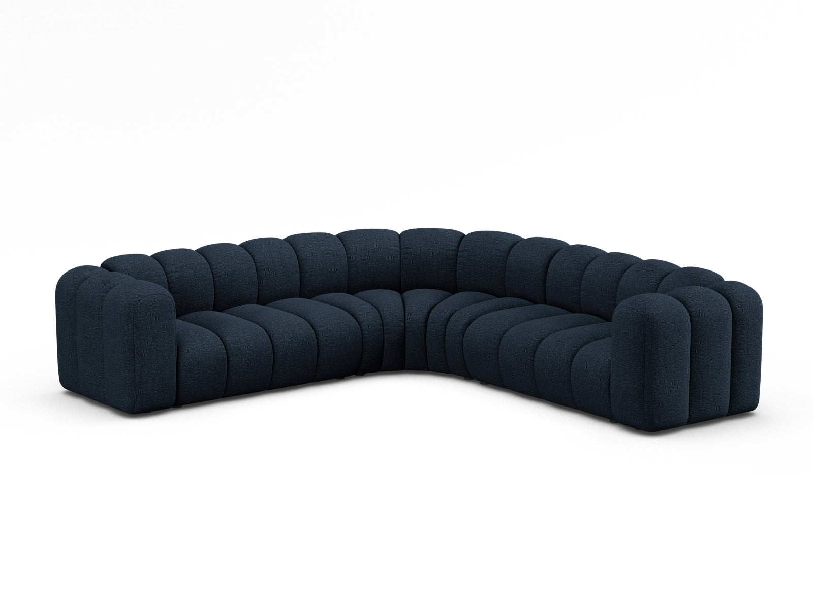 Elegantes Lupine Modular Ecksofa in Dunkelblau, ideal für stilvolle Wohnräume, präsentiert von Micadoni.