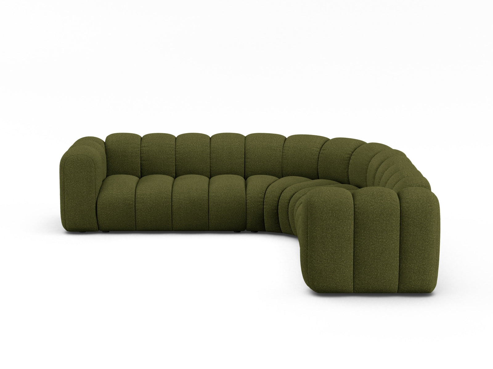Lupine Modular Symmetrical Ecksofa 6 Sitzer in Dark Olive Green präsentiert im Onlineshop von KAQTU Design AG. Ecksofa ist von Micadoni